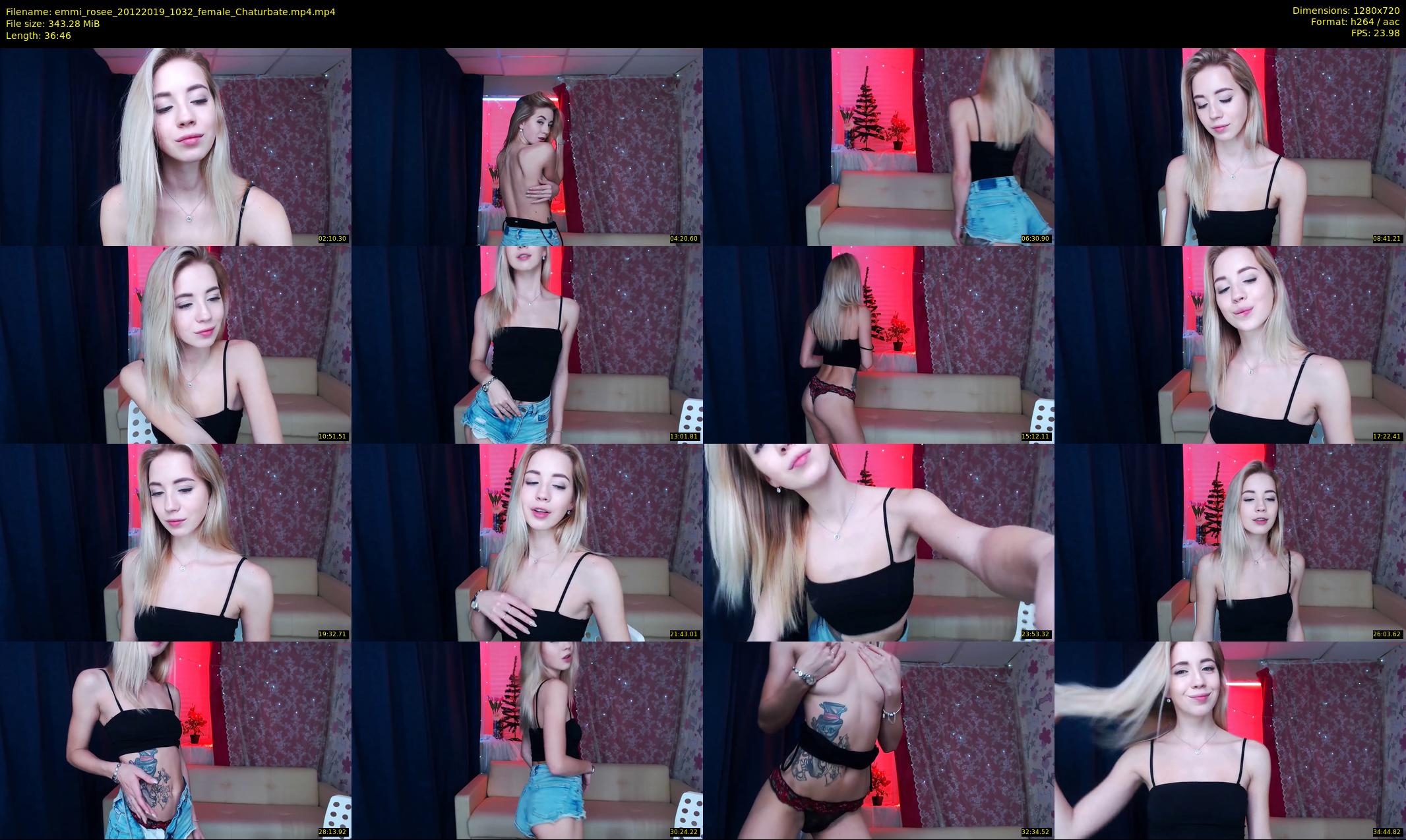 emmi_rosee — 37 minute Chaturbate female cam show recording, 720p, Dec 20, 2019