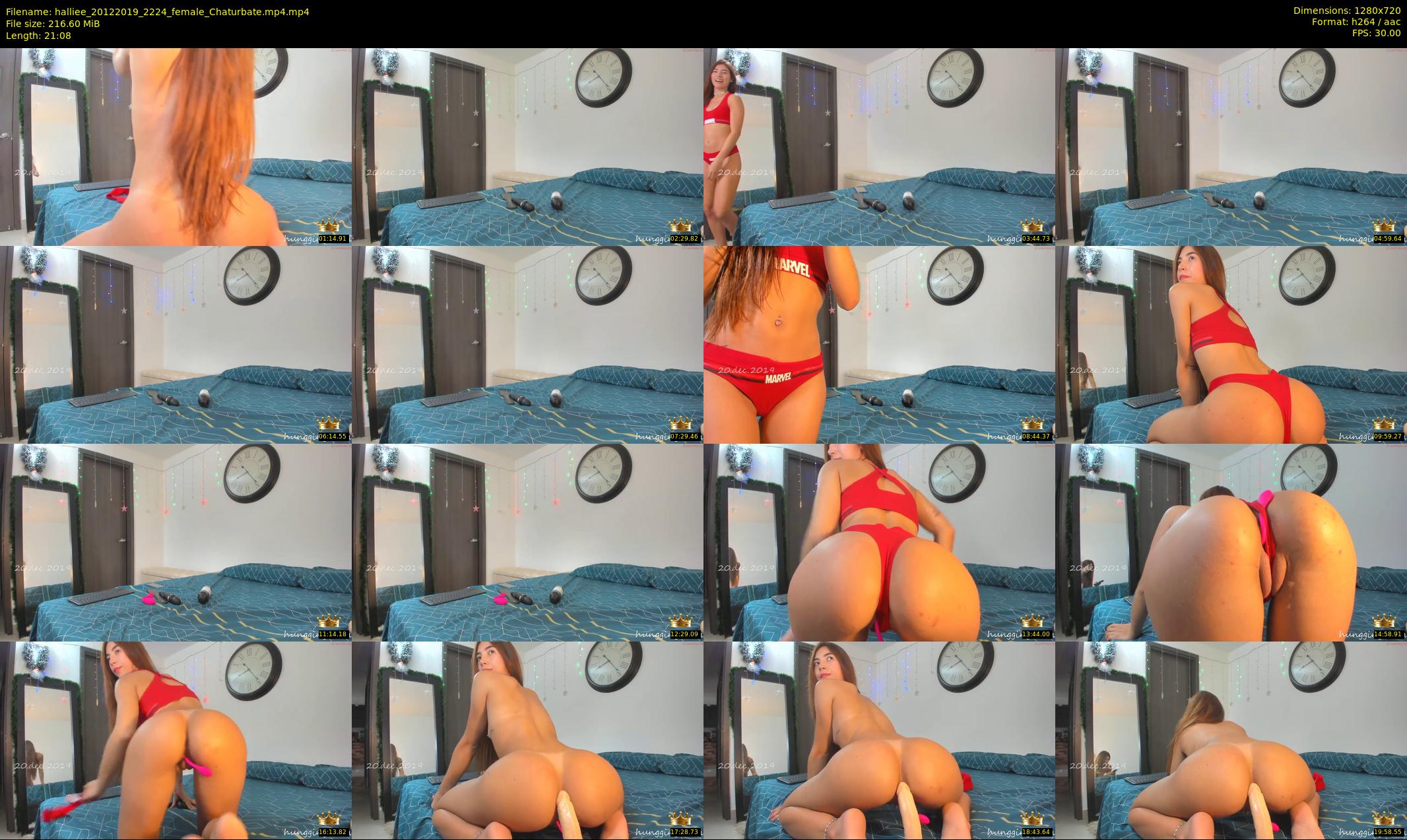 halliee — 22 minute Chaturbate couple cam show recording, 720p, Dec 20, 2019