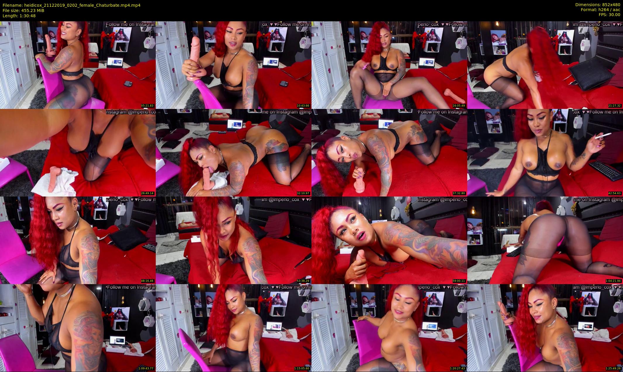 heidicox — 91 minute Chaturbate female cam show recording, 480p, Dec 21, 2019