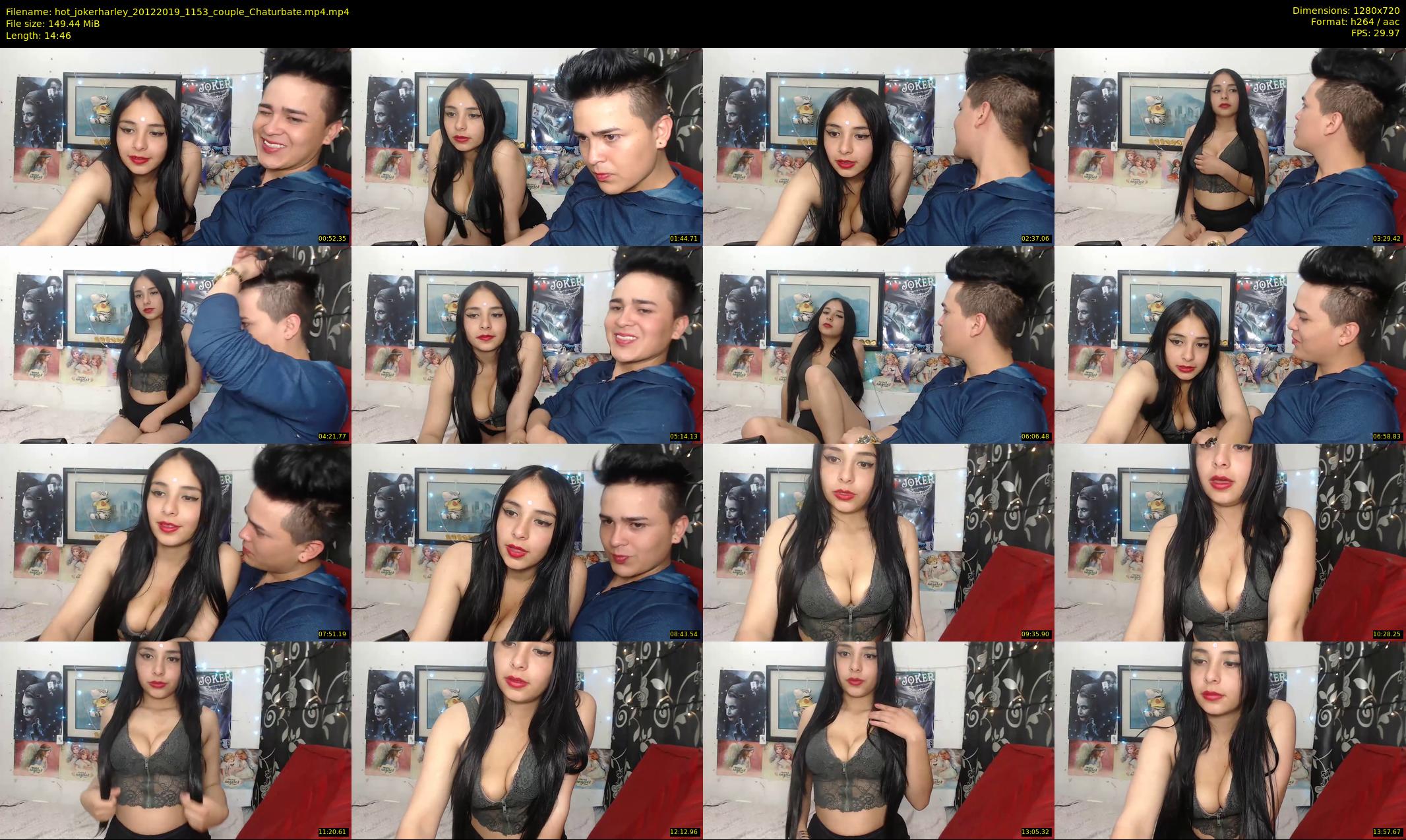 hot_jokerharley — 15 minute Chaturbate couple cam show recording, 720p, Dec 20, 2019