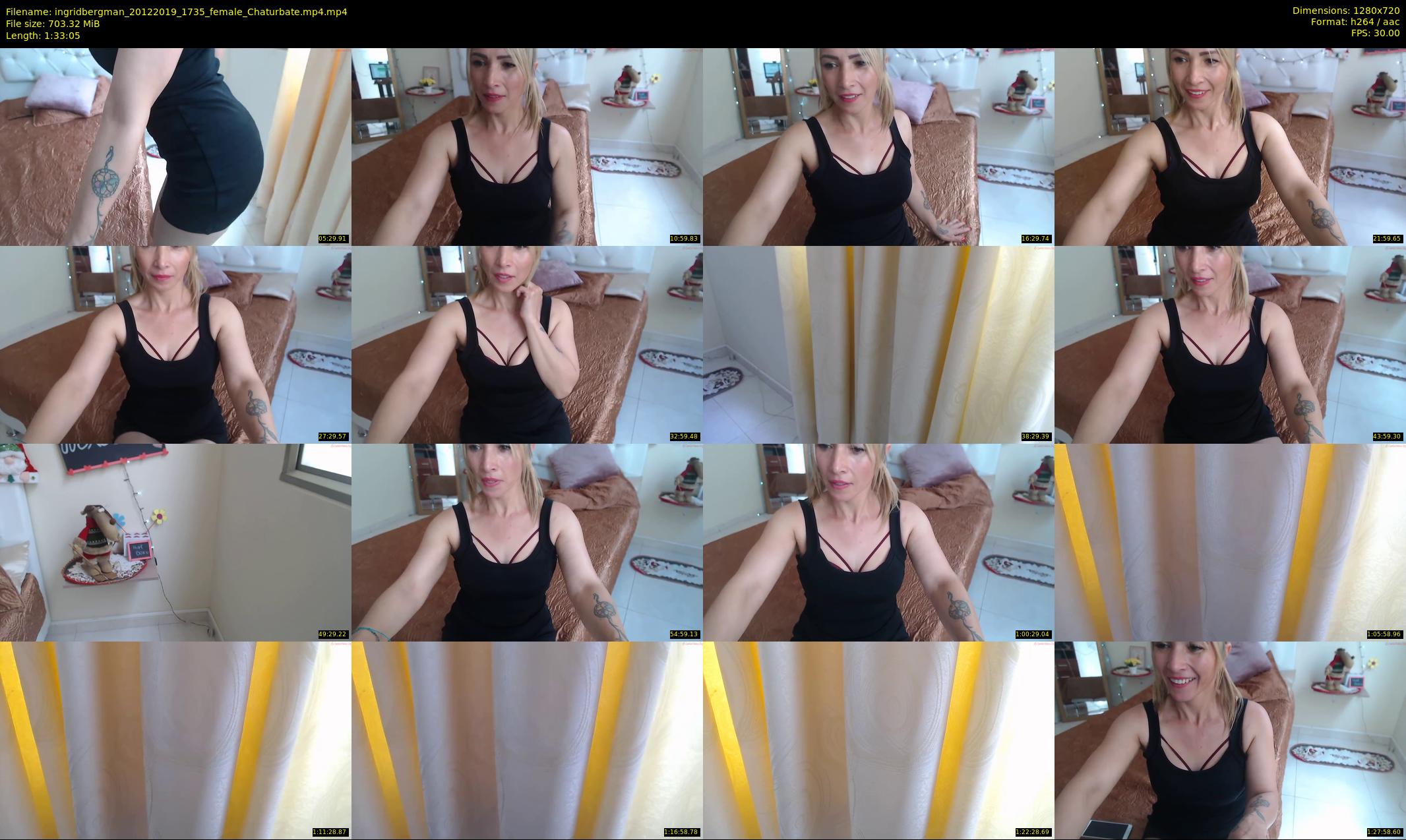 ingridbergman — 94 minute Chaturbate female cam show recording, 720p, Dec 20, 2019