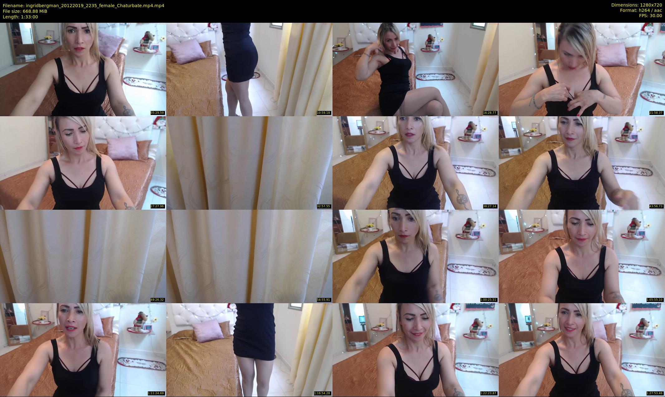 ingridbergman — 93 minute Chaturbate female cam show recording, 720p, Dec 20, 2019