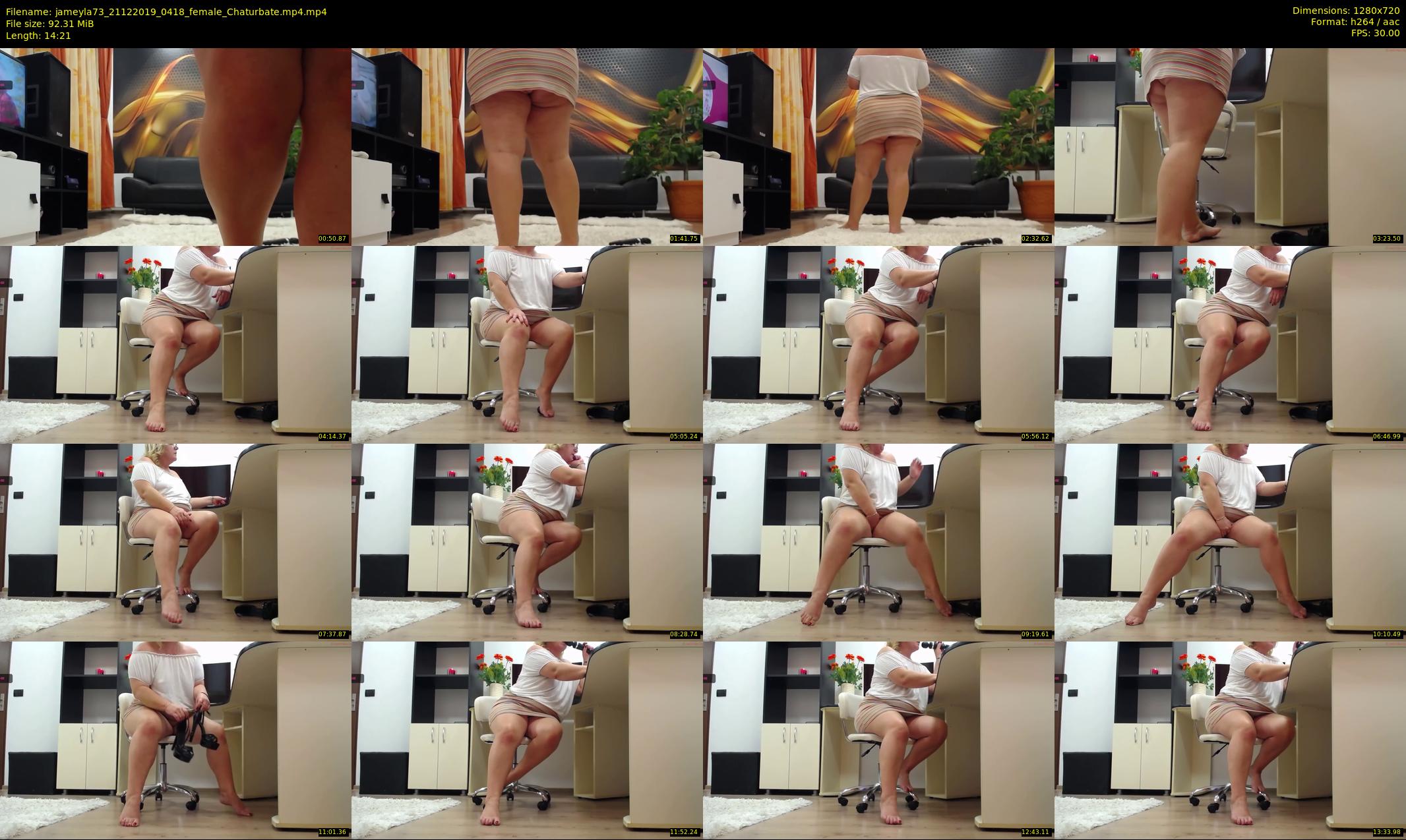 jameyla73 — 15 minute Chaturbate female cam show recording, 720p, Dec 21, 2019