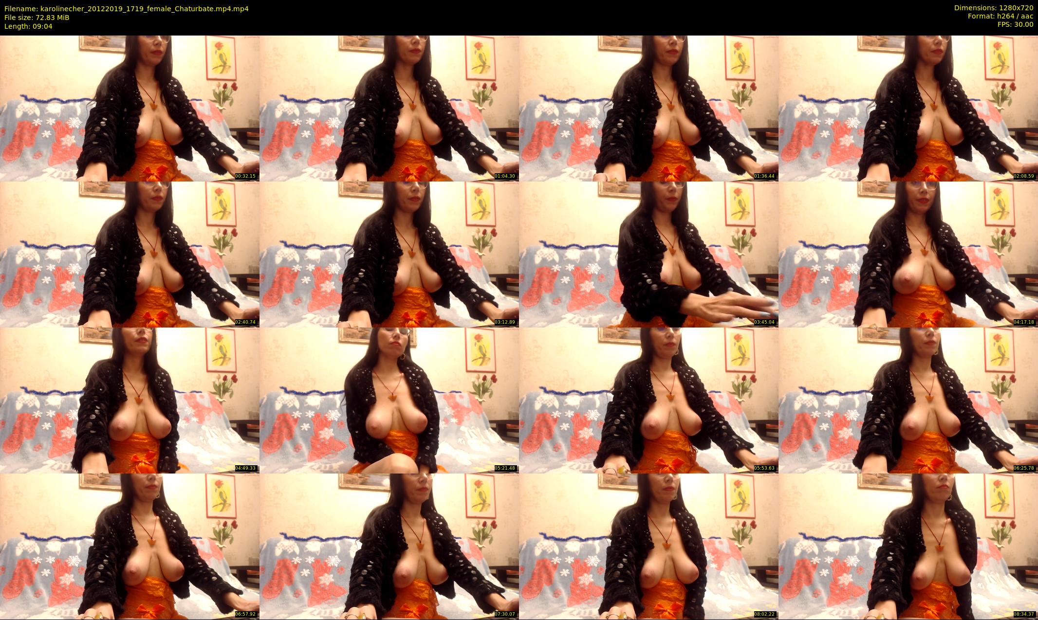 karolinecher — 10 minute Chaturbate female cam show recording, 720p, Dec 20, 2019