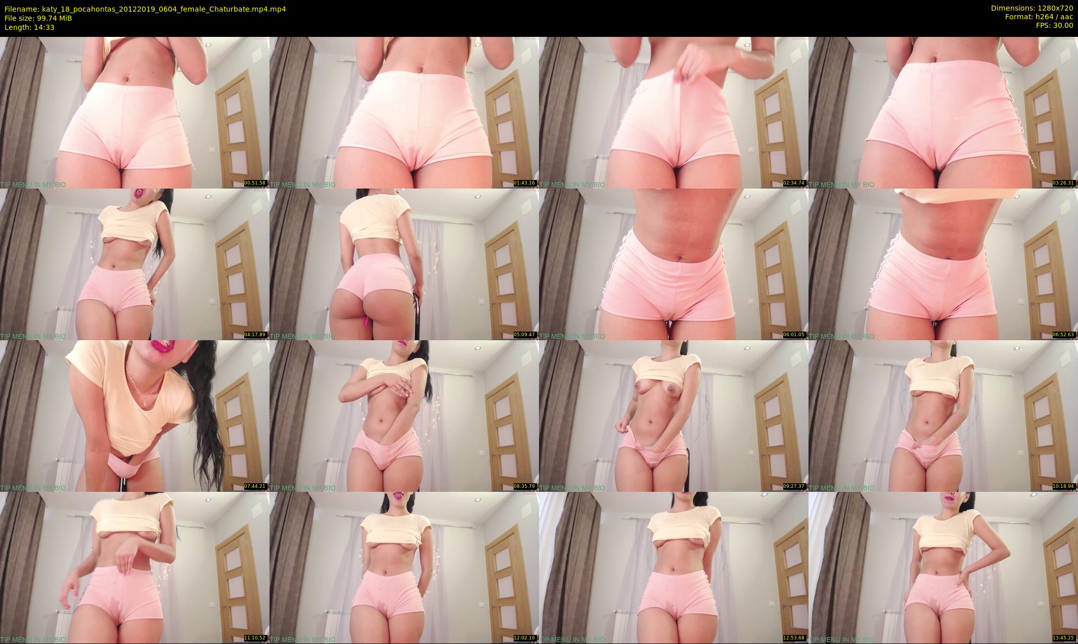 katy_18_pocahontas — 15 minute Chaturbate female cam show recording, 720p, Dec 20, 2019