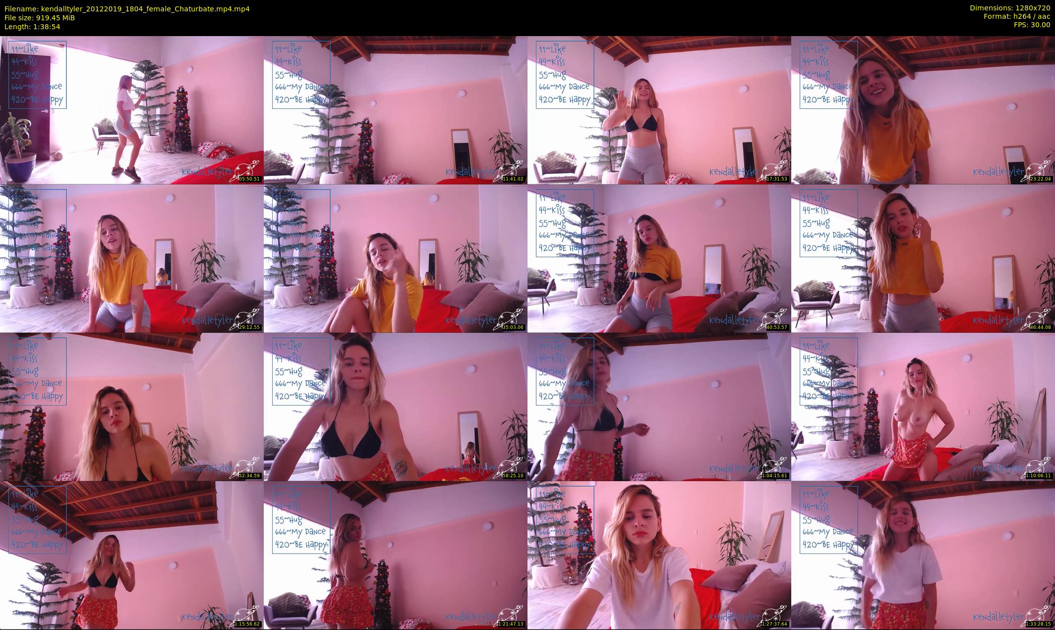 kendalltyler — 99 minute Chaturbate female cam show recording, 720p, Dec 20, 2019