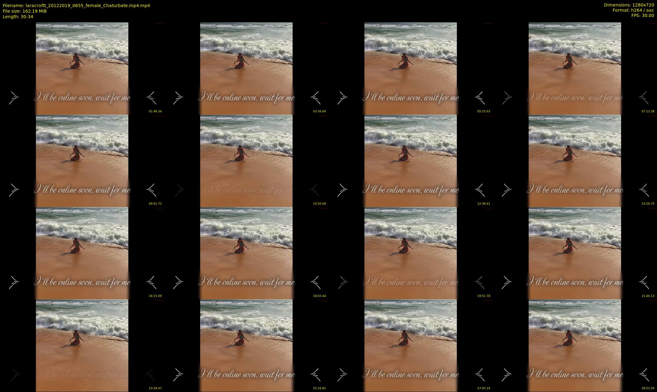 laracroftt — 31 minute Chaturbate female cam show recording, 720p, Dec 20, 2019