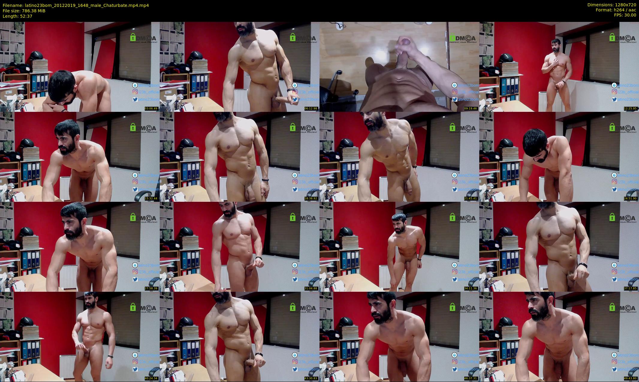 latino23bom — 53 minute Chaturbate male cam show recording, 720p, Dec 20, 2019