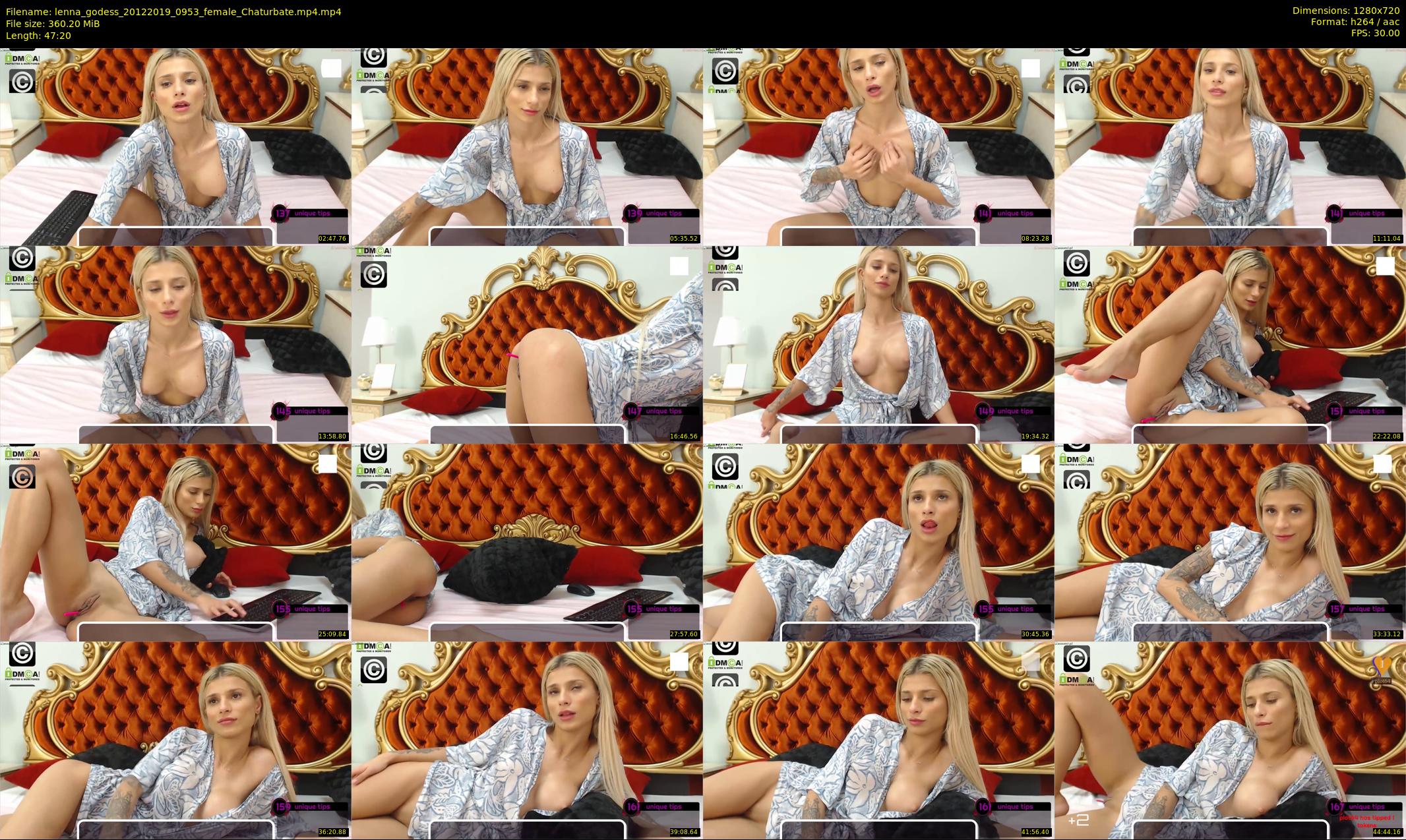 lenna_godess — 48 minute Chaturbate female cam show recording, 720p, Dec 20, 2019