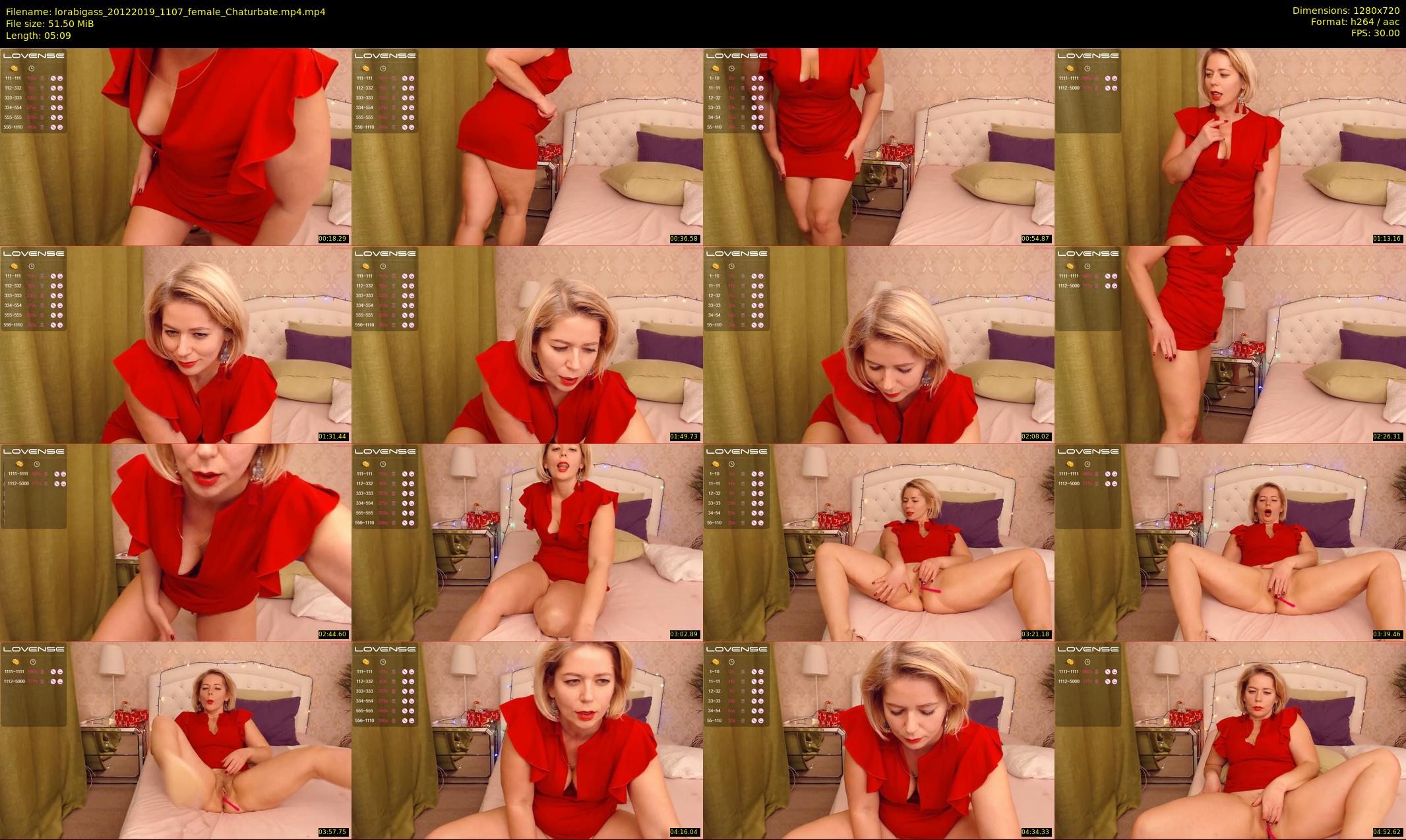 lorabigass — 6 minute Chaturbate female cam show recording, 720p, Dec 20, 2019