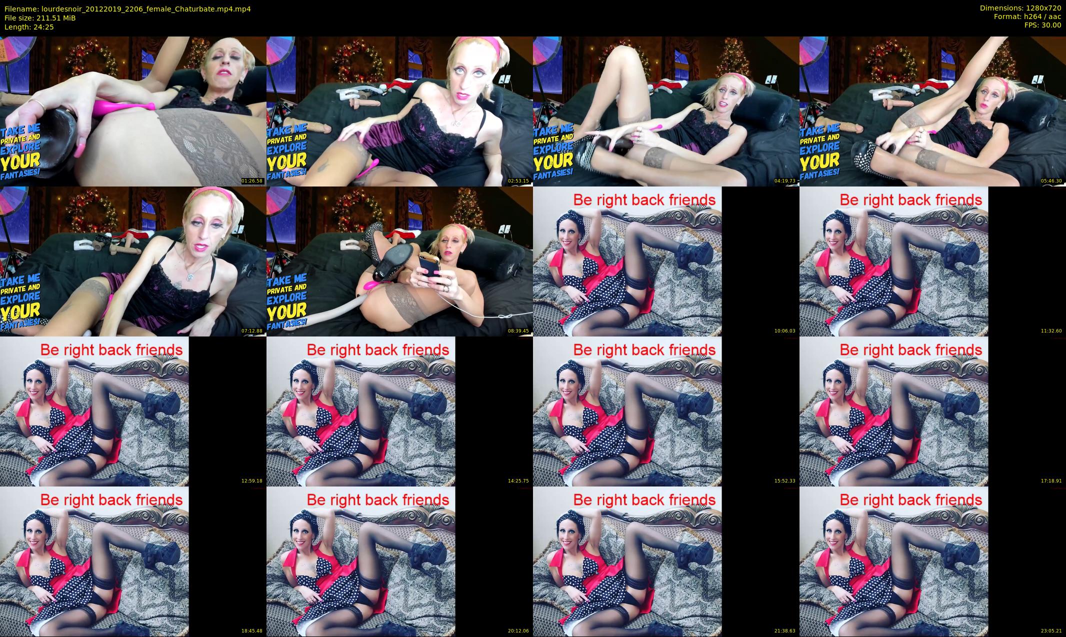 lourdesnoir — 25 minute Chaturbate female cam show recording, 720p, Dec 20, 2019
