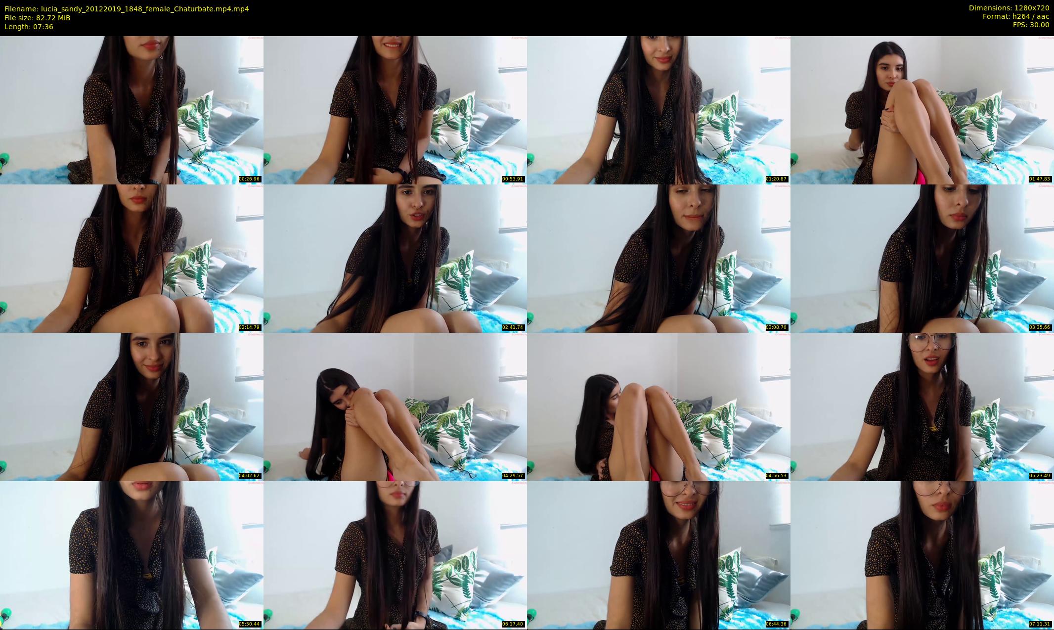 lucia_sandy — 8 minute Chaturbate female cam show recording, 720p, Dec 20, 2019