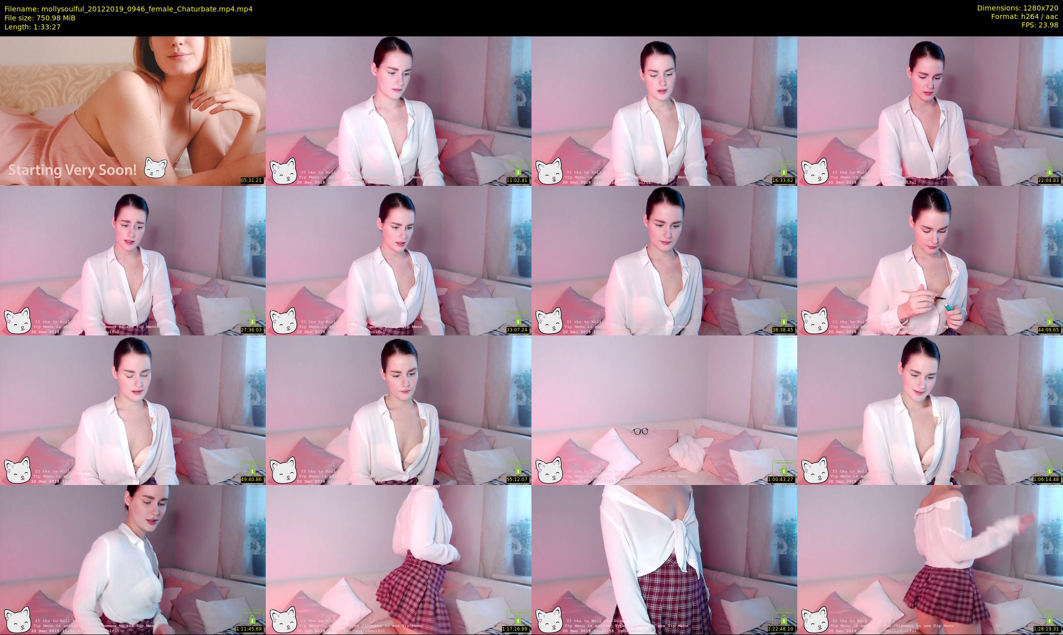 mollysoulful — 94 minute Chaturbate female cam show recording, 720p, Dec 20, 2019