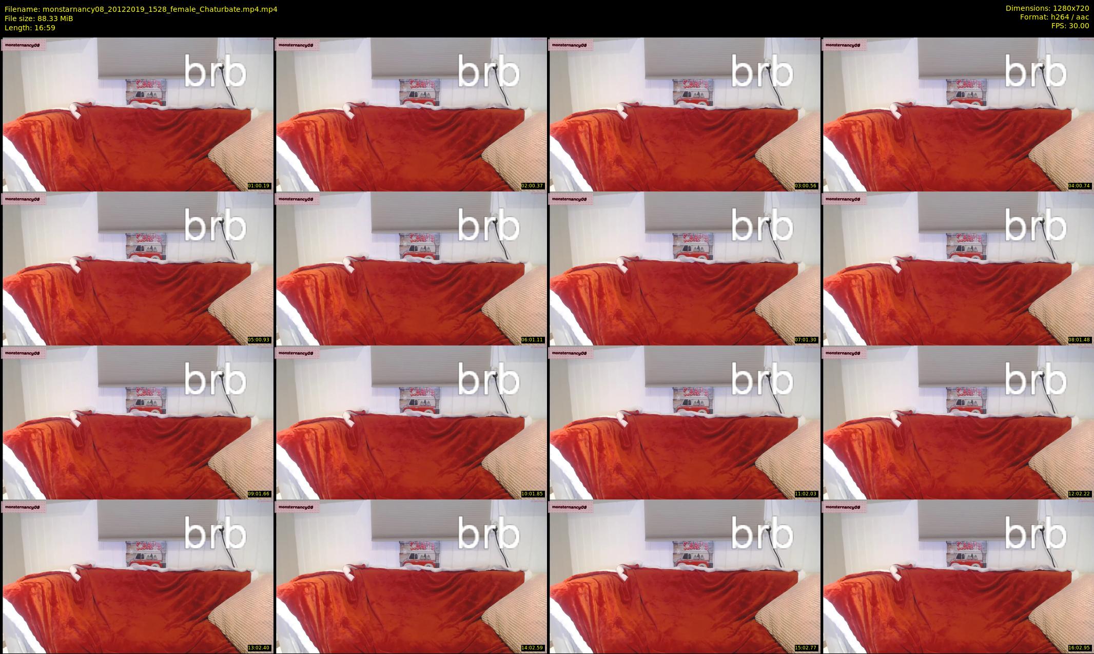 monstarnancy08 — 17 minute Chaturbate female cam show recording, 720p, Dec 20, 2019