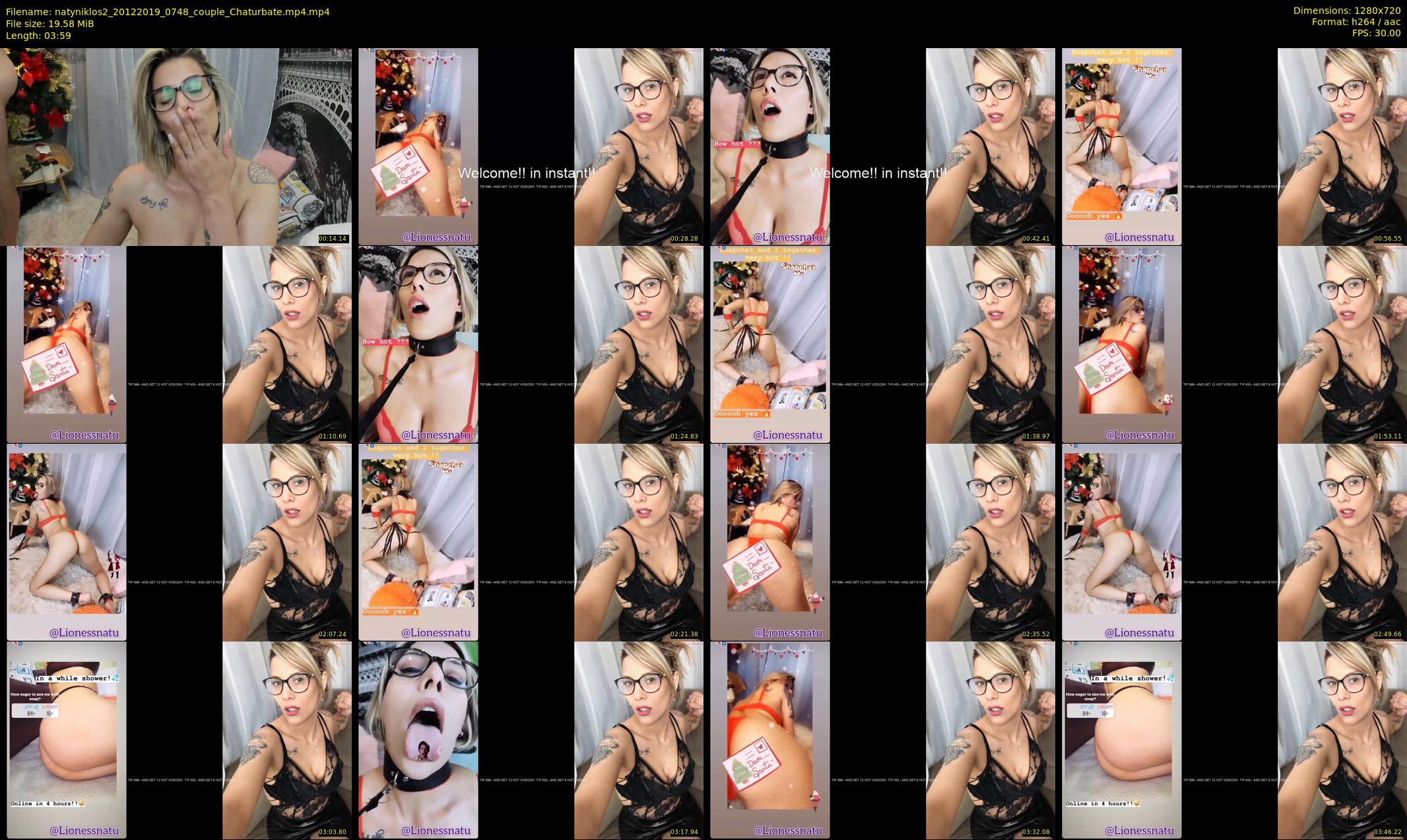 natyniklos2 — 4 minute Chaturbate couple cam show recording, 720p, Dec 20, 2019
