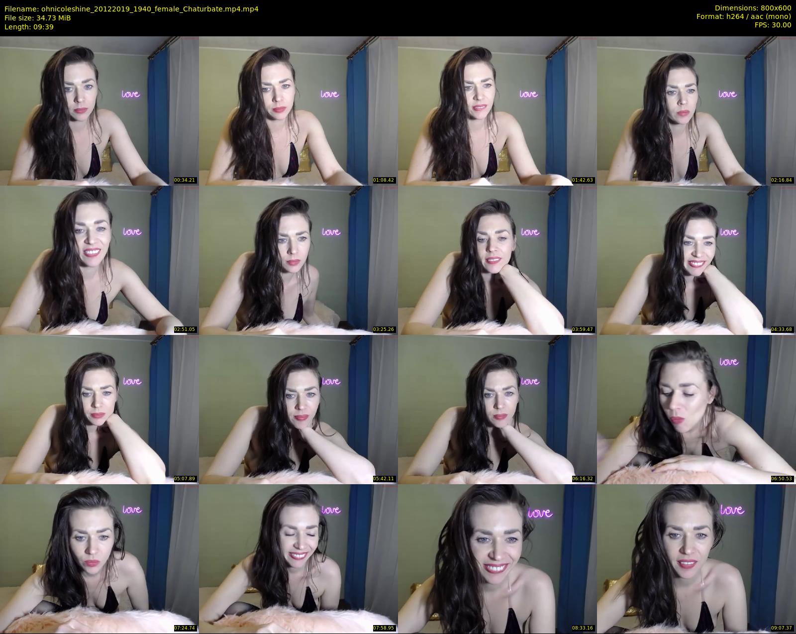 ohnicoleshine — 10 minute Chaturbate female cam show recording, 480p, Dec 20, 2019