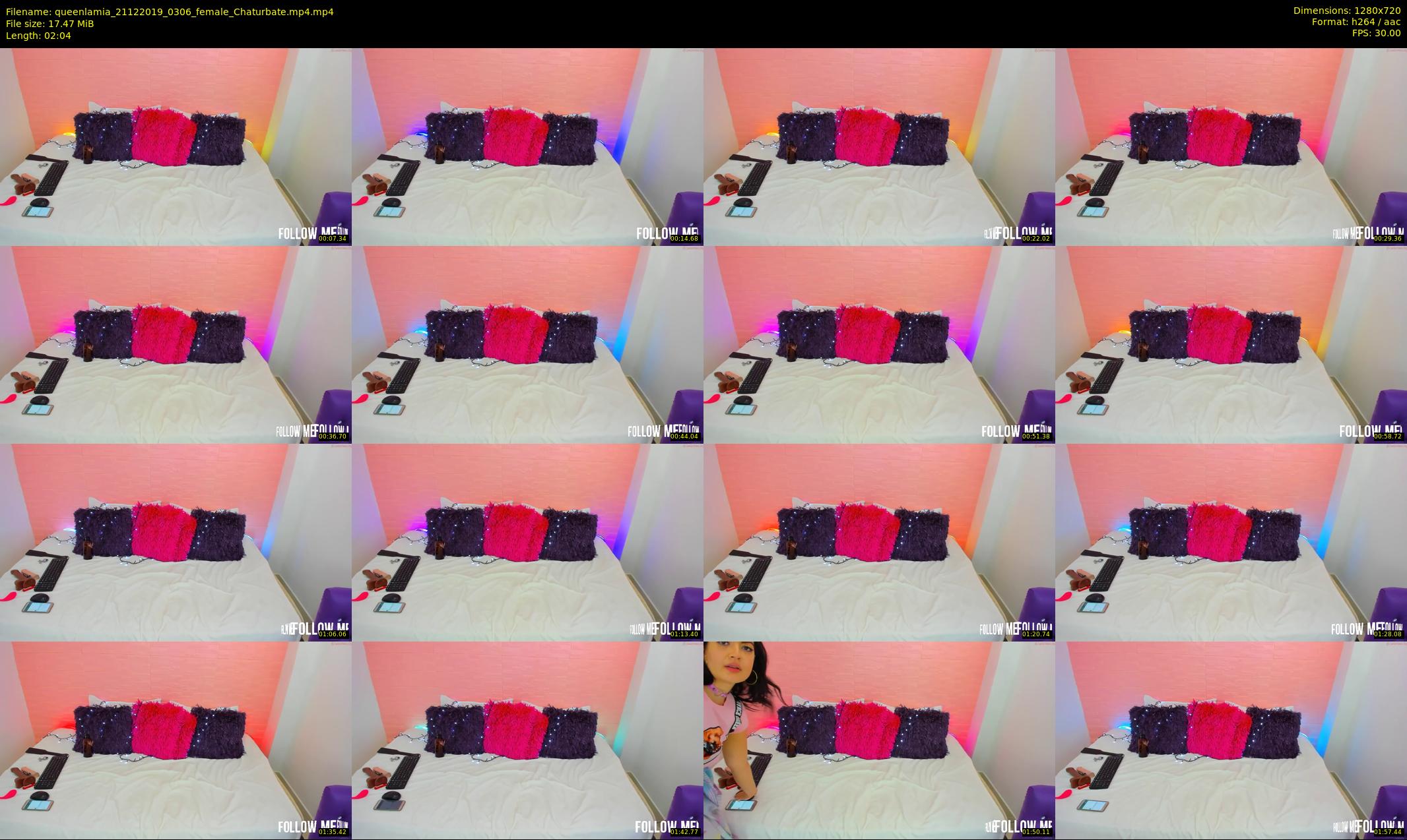 queenlamia — 3 minute Chaturbate female cam show recording, 720p, Dec 21, 2019