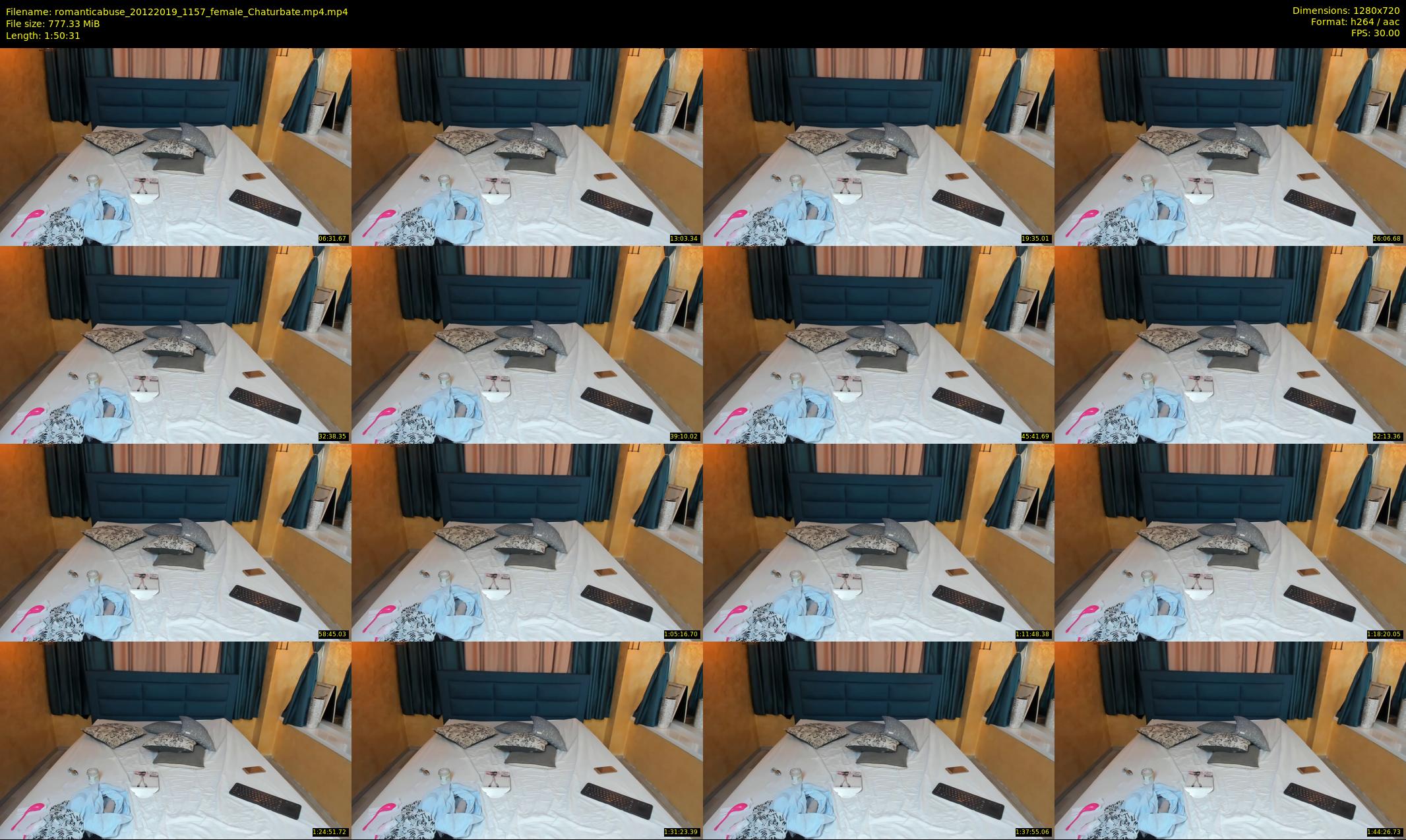 romanticabuse — 111 minute Chaturbate female cam show recording, 720p, Dec 20, 2019