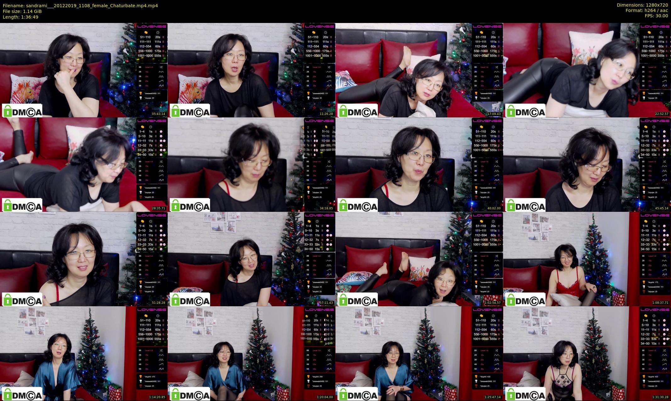 sandrami__ — 97 minute Chaturbate female cam show recording, 720p, Dec 20, 2019