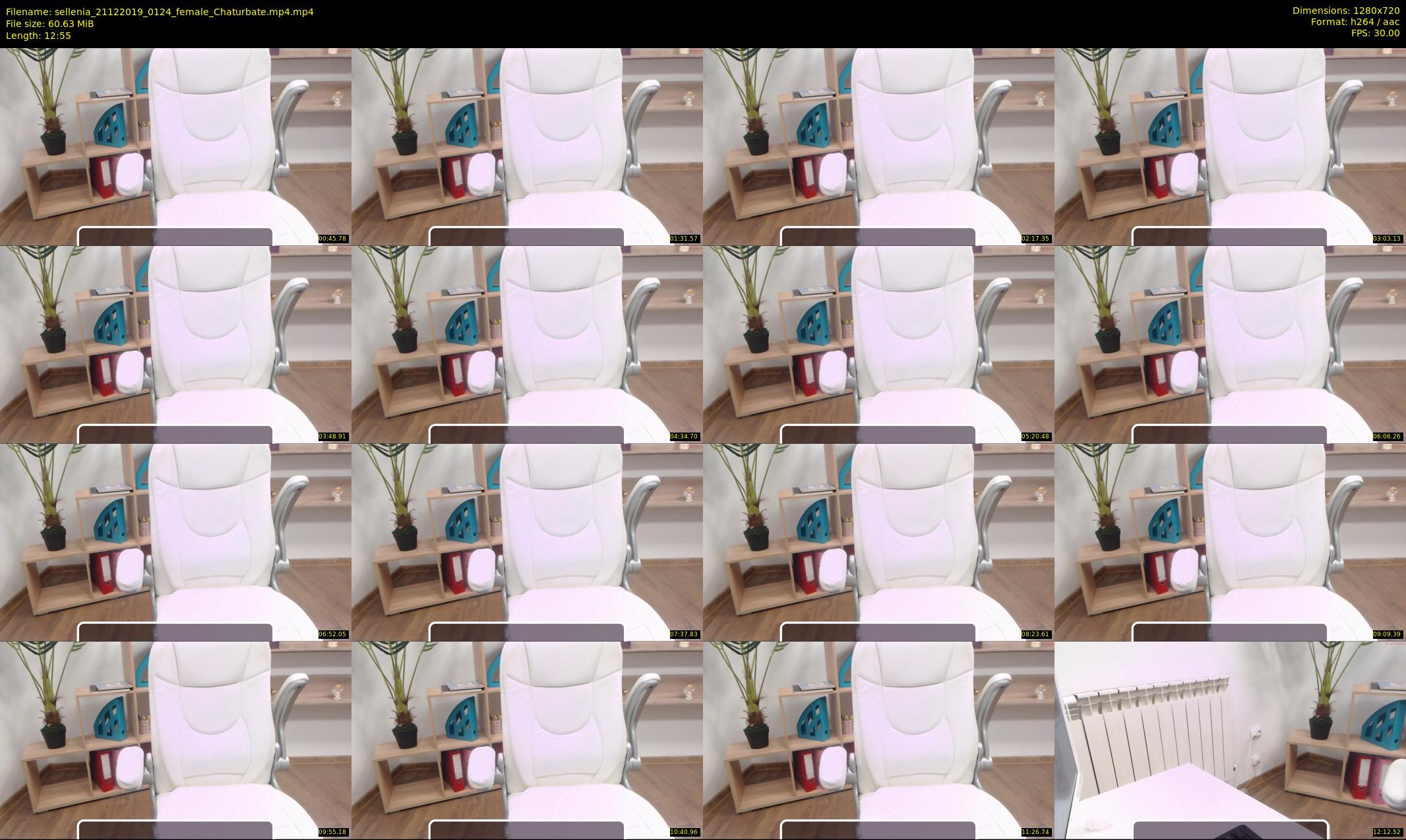sellenia — 13 minute Chaturbate female cam show recording, 720p, Dec 21, 2019