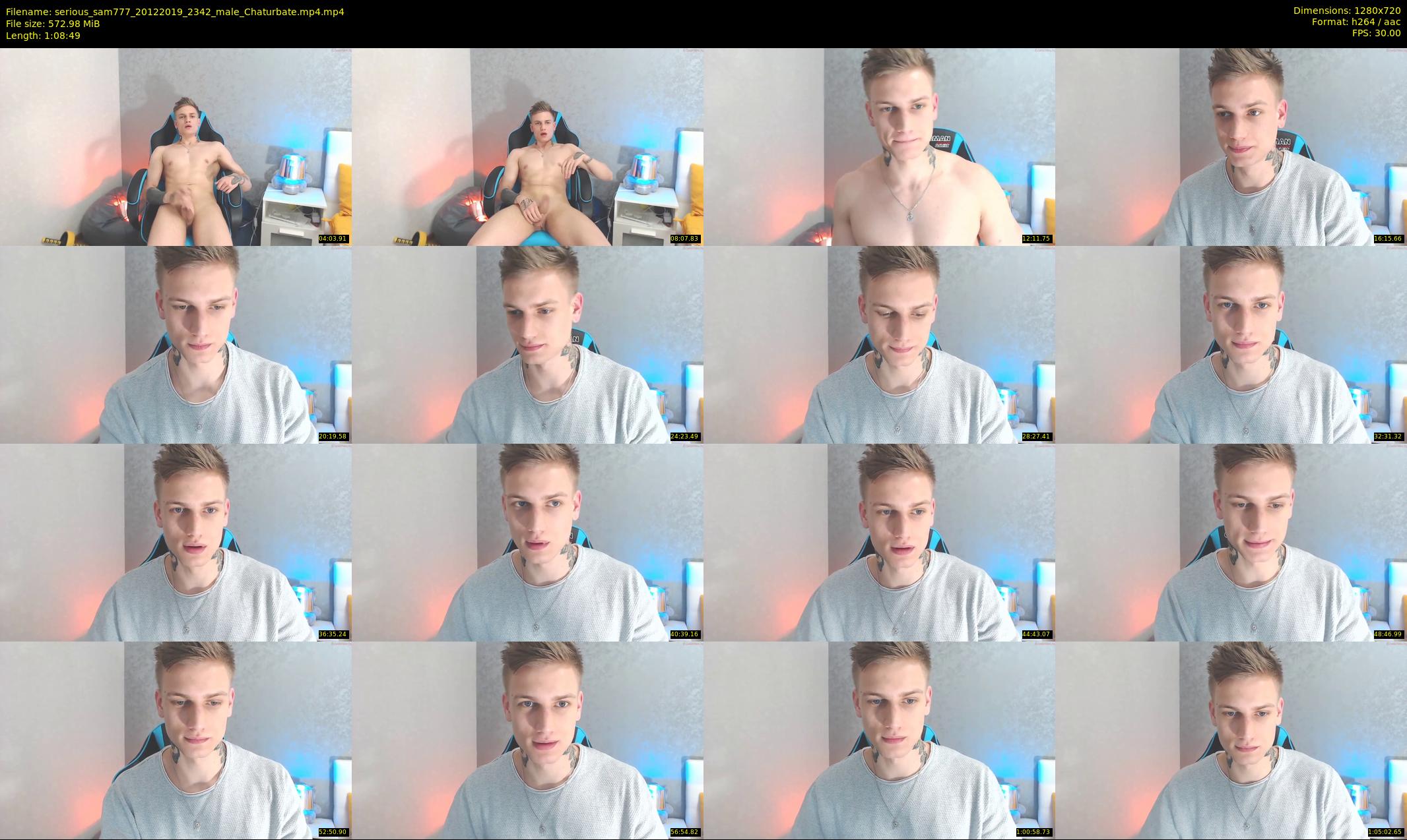 serious_sam777 — 69 minute Chaturbate male cam show recording, 720p, Dec 20, 2019