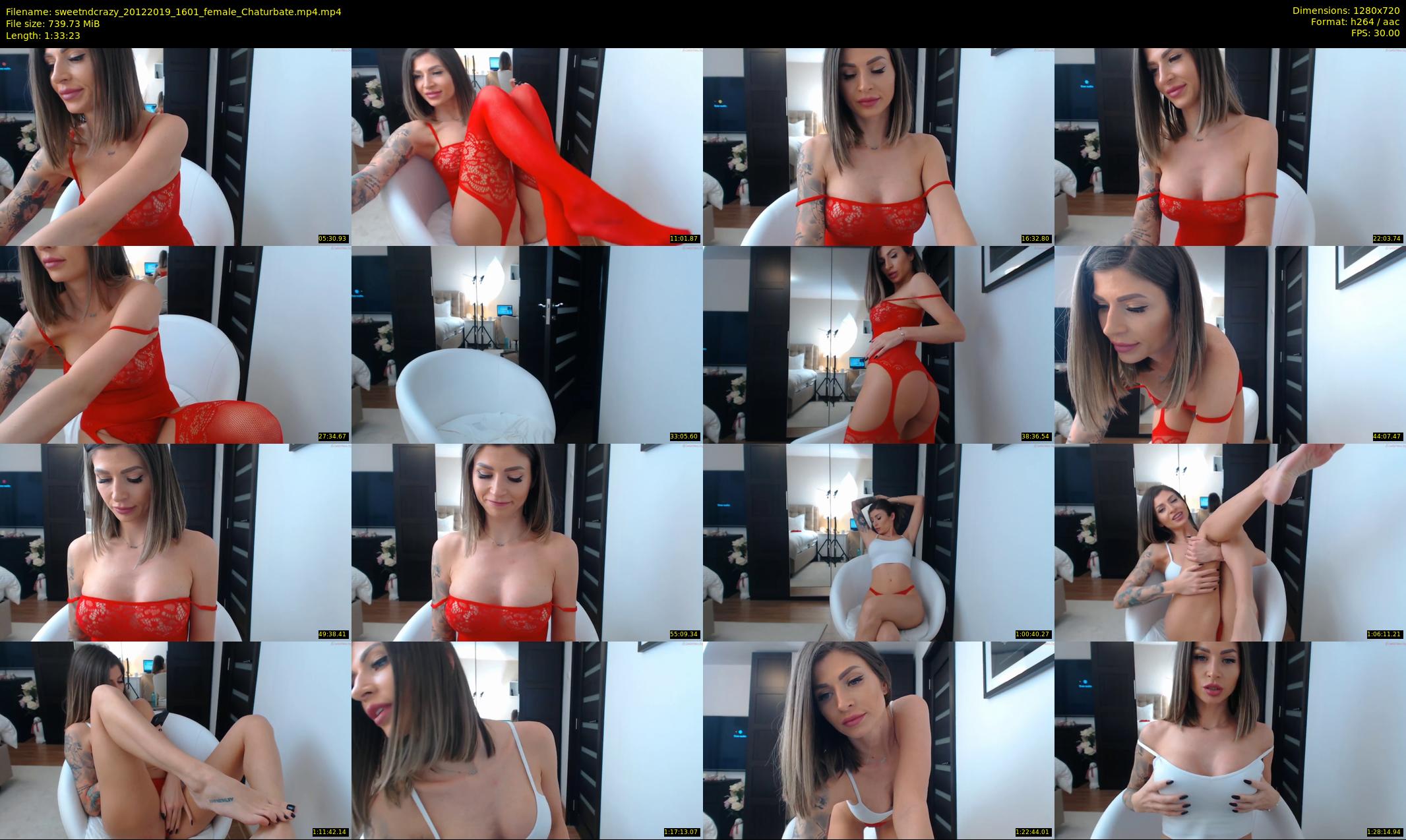 sweetndcrazy — 94 minute Chaturbate female cam show recording, 720p, Dec 20, 2019
