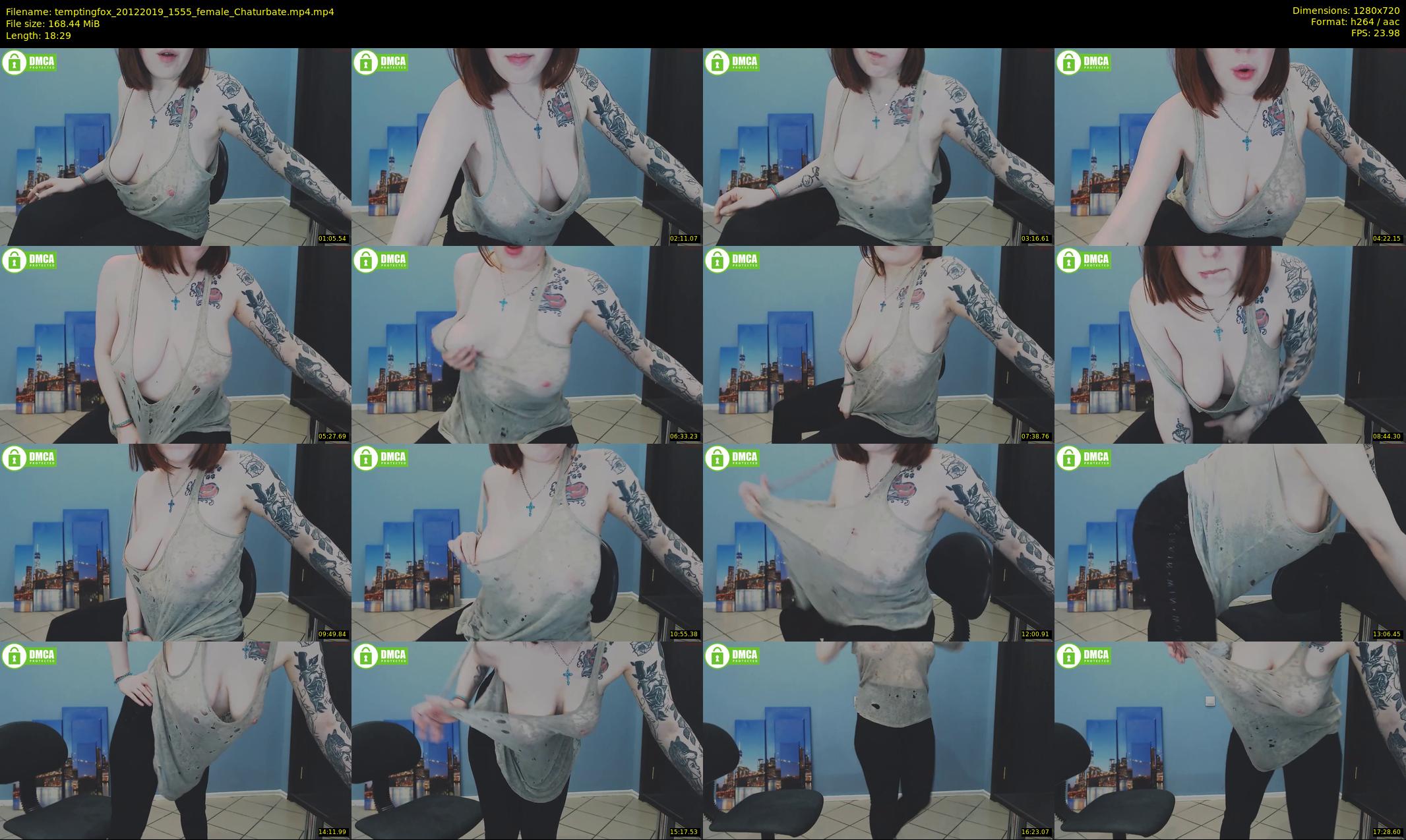 temptingfox — 19 minute Chaturbate female cam show recording, 720p, Dec 20, 2019