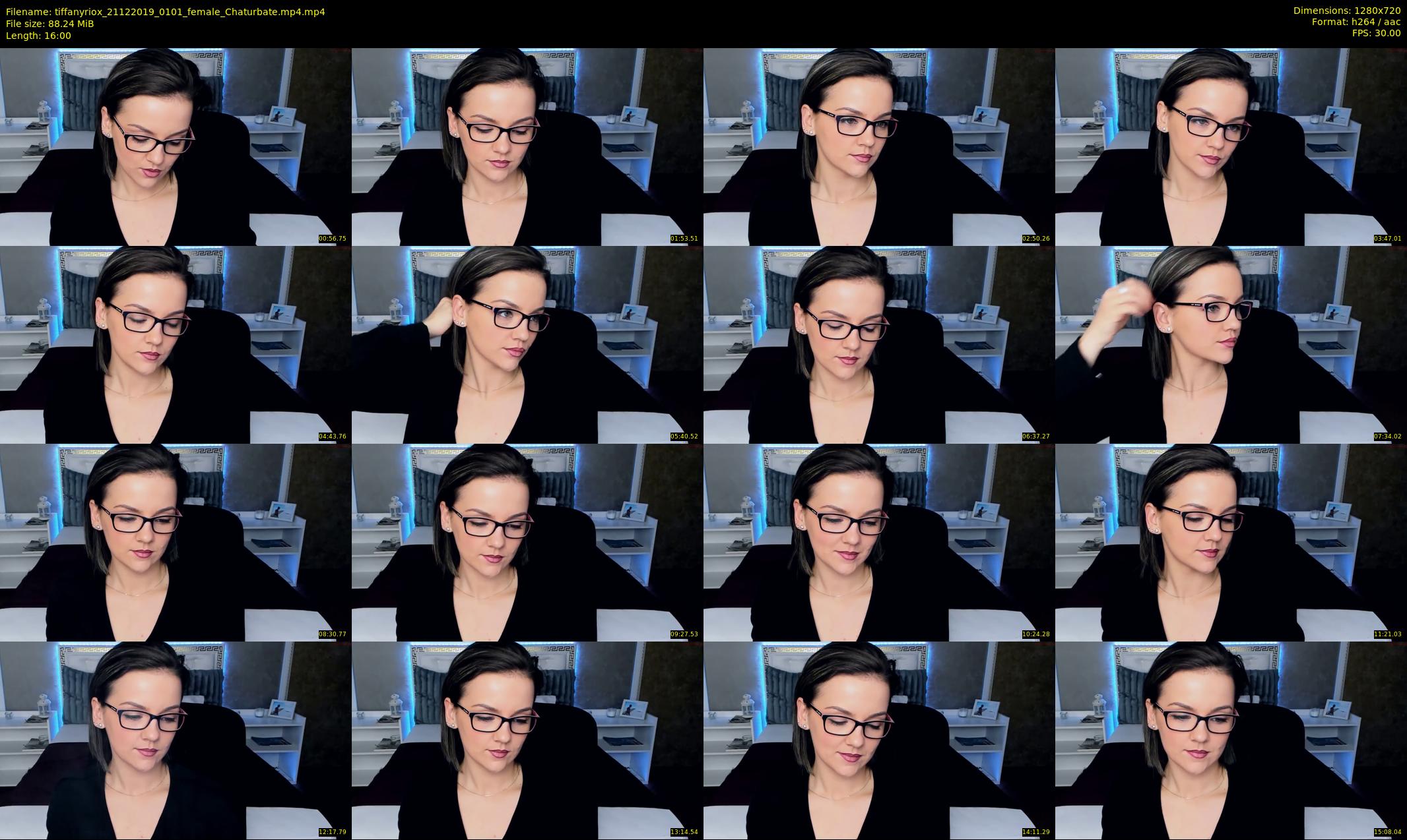 tiffanyriox — 16 minute Chaturbate female cam show recording, 720p, Dec 21, 2019
