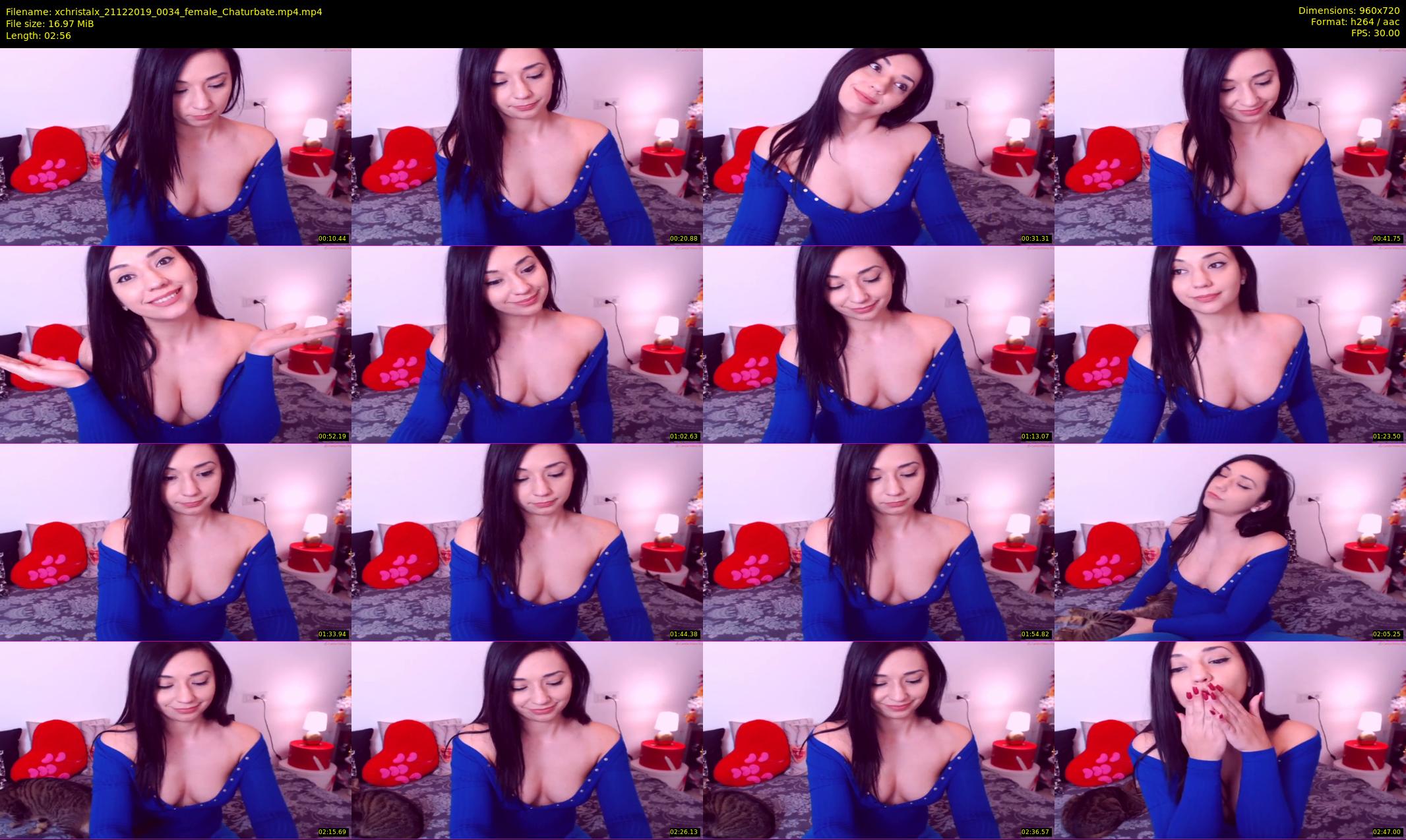 xchristalx — 3 minute Chaturbate female cam show recording, 720p, Dec 21, 2019