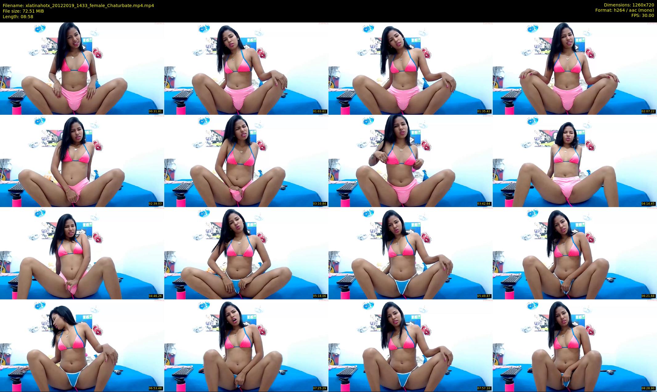 xlatinahotx — 9 minute Chaturbate female cam show recording, 720p, Dec 20, 2019