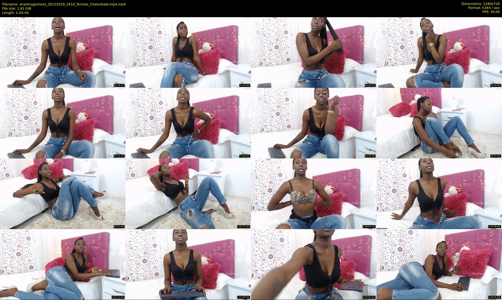 xnaomygomezx — 106 minute Chaturbate female cam show recording, 720p, Dec 20, 2019