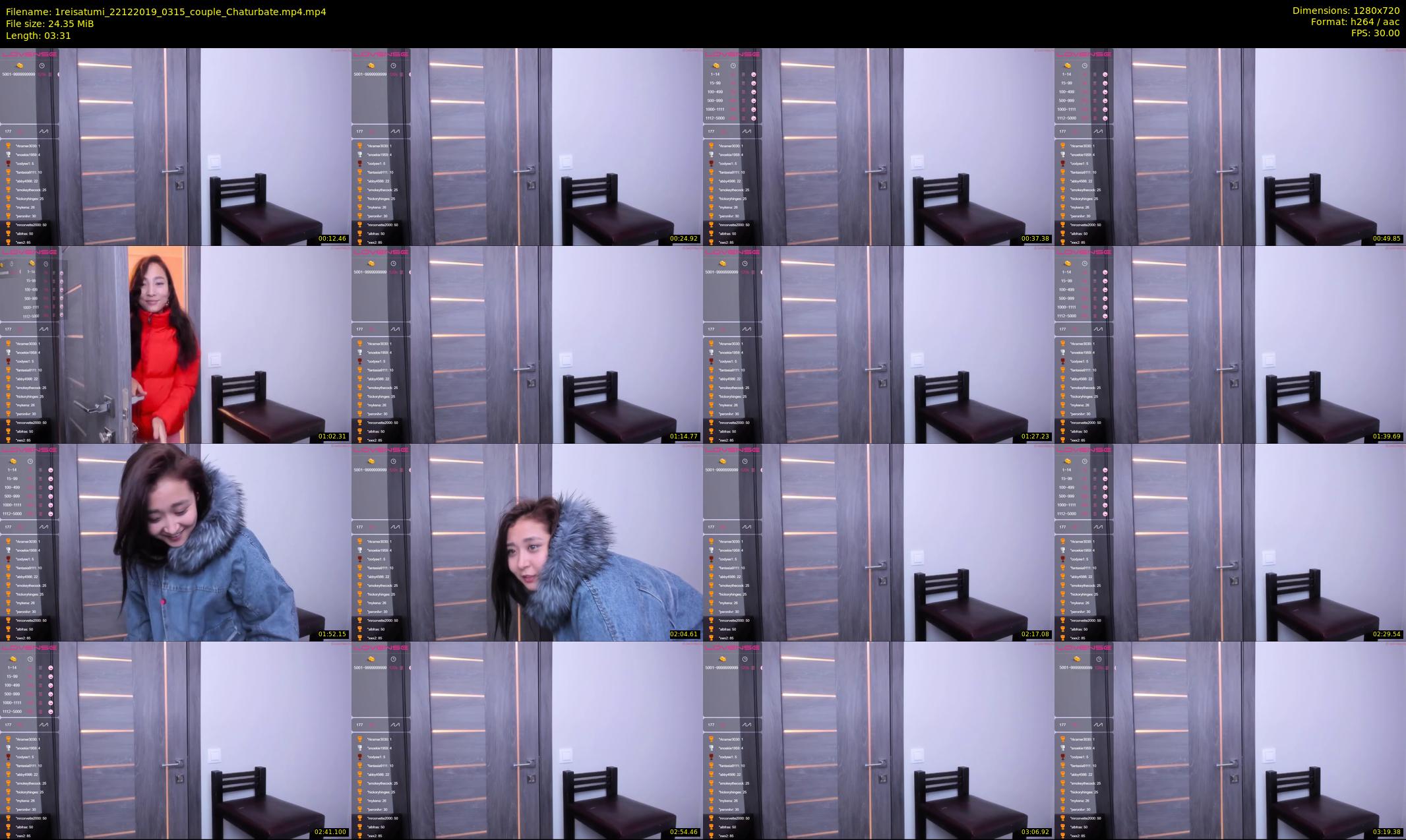 1reisatumi — 4 minute Chaturbate female cam show recording, 720p, Dec 22, 2019