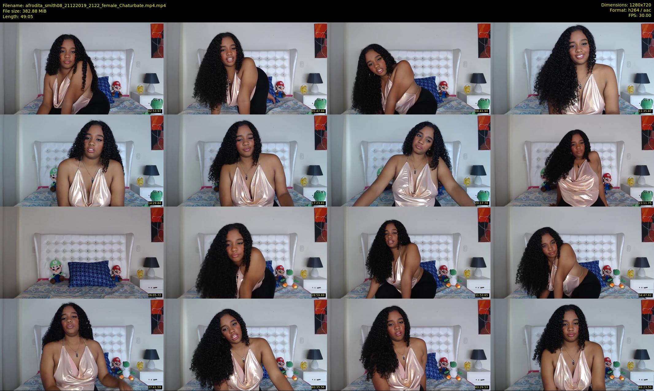 afrodita_smith08 — 50 minute Chaturbate female cam show recording, 720p, Dec 21, 2019