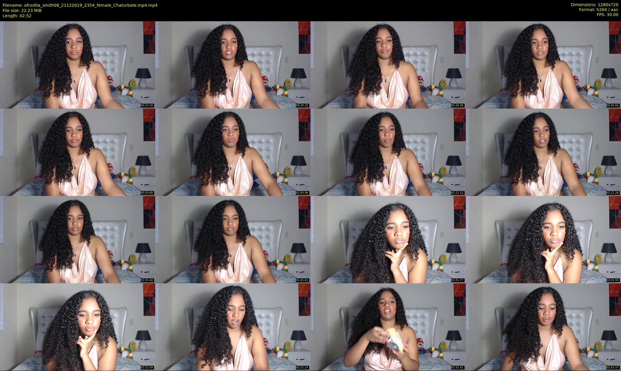 afrodita_smith08 — 3 minute Chaturbate female cam show recording, 720p, Dec 21, 2019