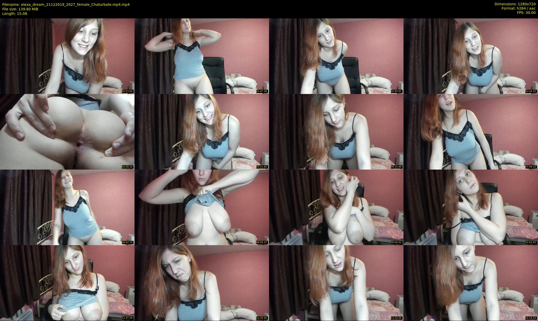 alexa_dream — 16 minute Chaturbate female cam show recording, 720p, Dec 21, 2019