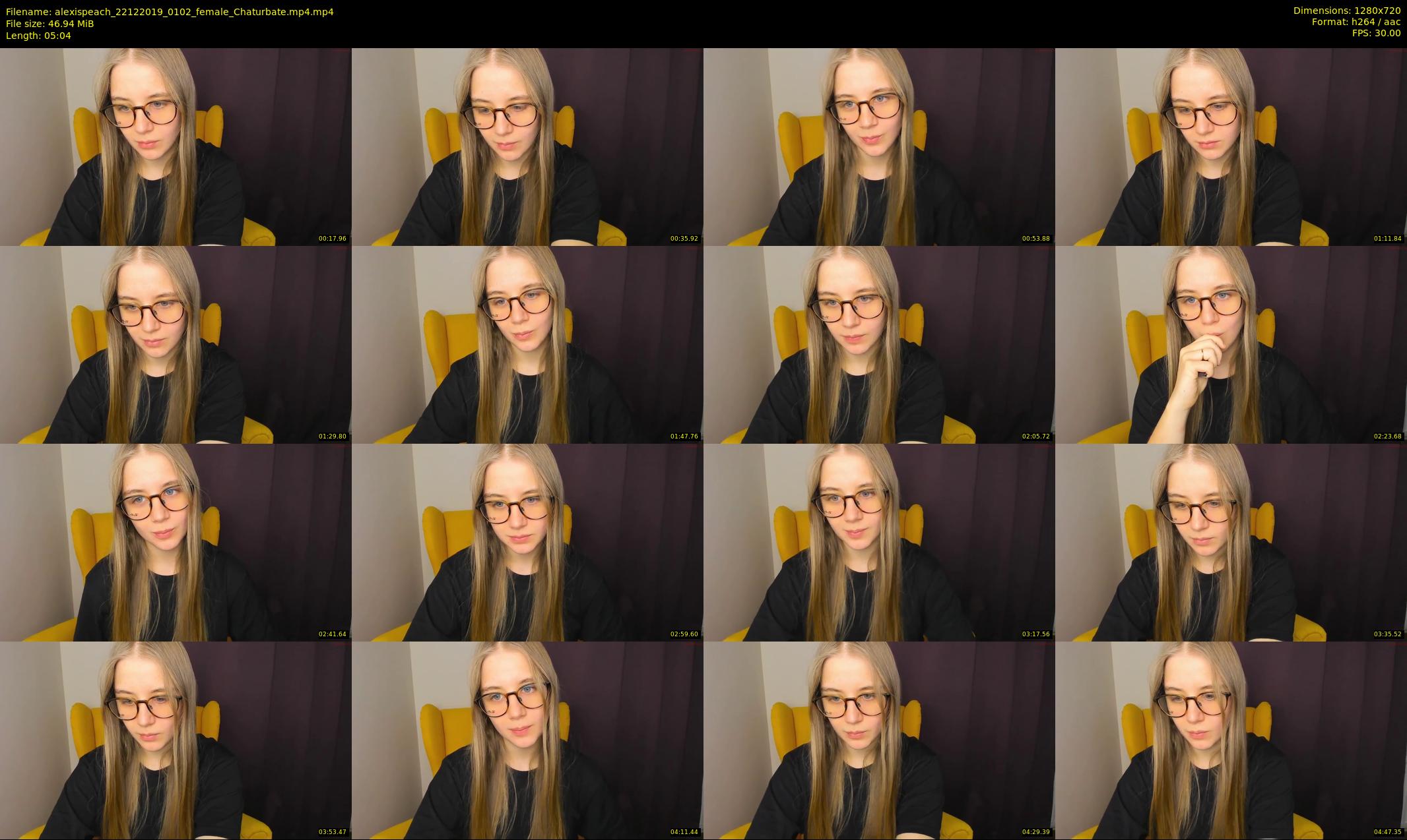 alexispeach — 6 minute Chaturbate female cam show recording, 720p, Dec 22, 2019