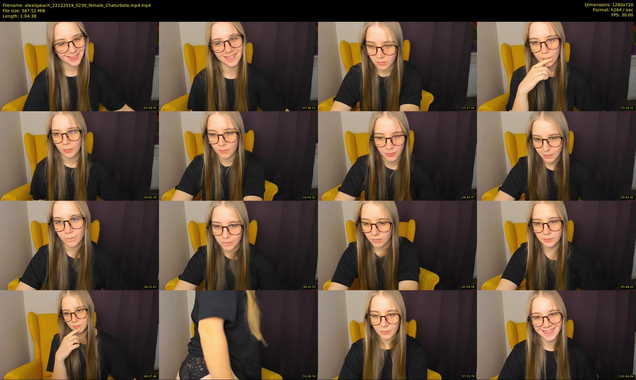 alexispeach — 65 minute Chaturbate female cam show recording, 720p, Dec 22, 2019