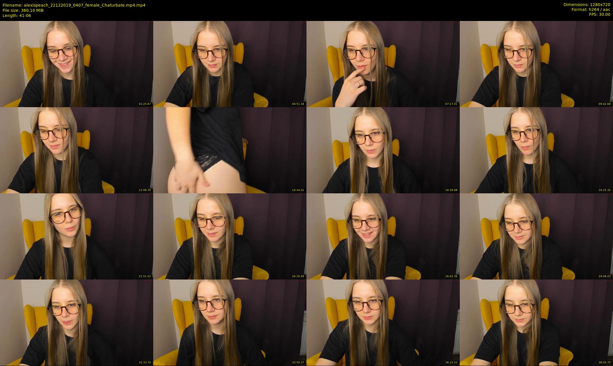 alexispeach — 42 minute Chaturbate female cam show recording, 720p, Dec 22, 2019
