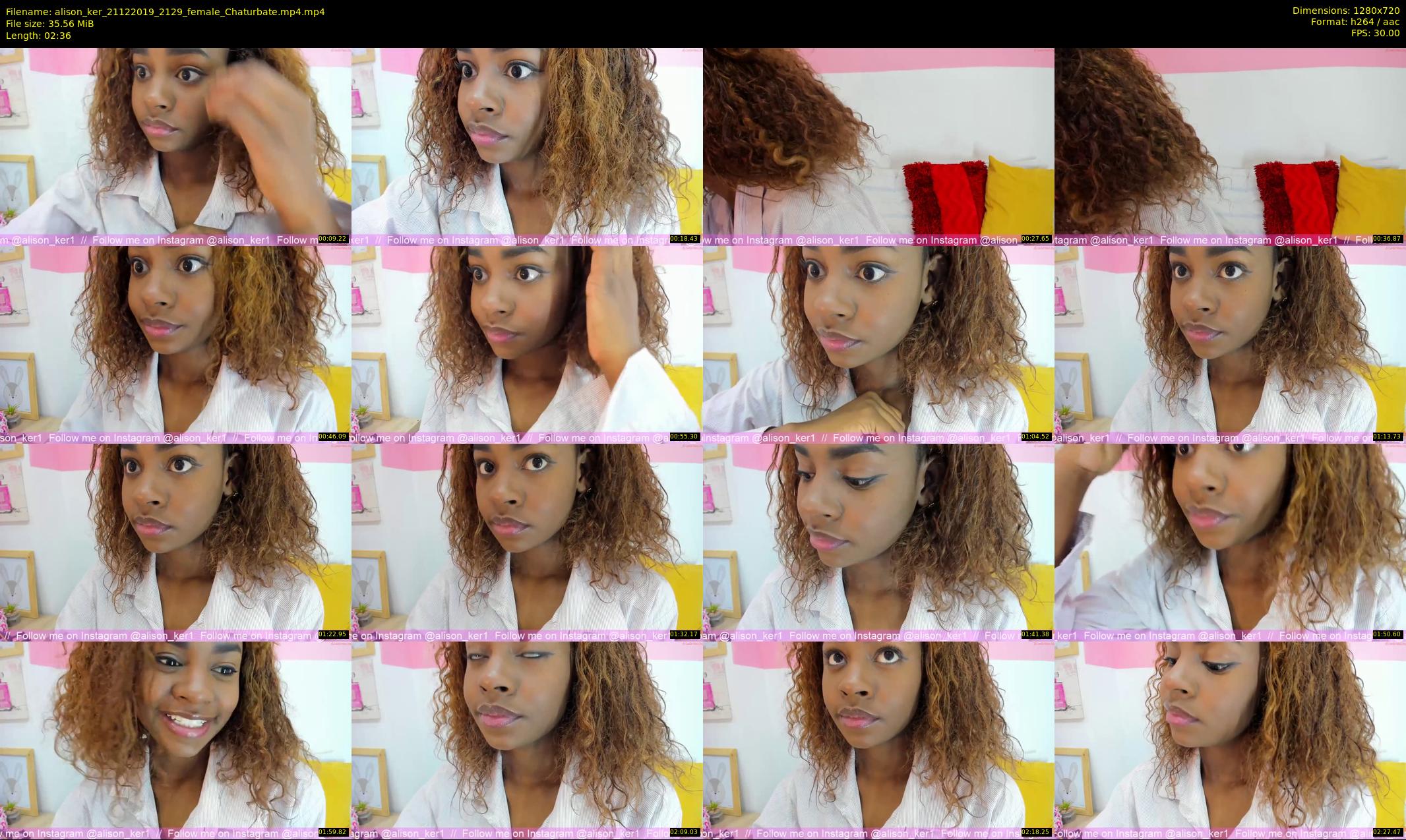 alison_ker — 3 minute Chaturbate female cam show recording, 720p, Dec 21, 2019
