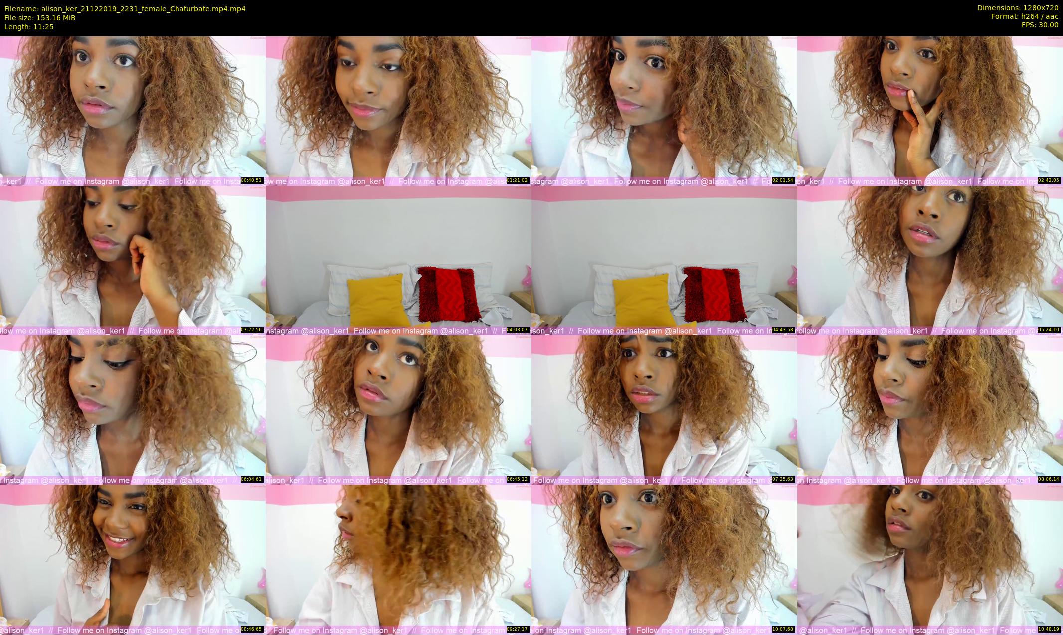 alison_ker — 12 minute Chaturbate female cam show recording, 720p, Dec 21, 2019