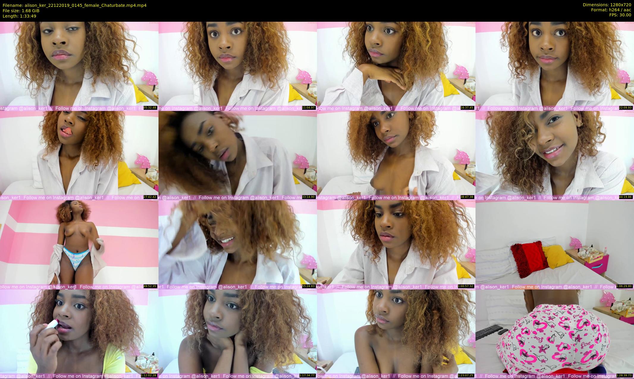 alison_ker — 94 minute Chaturbate female cam show recording, 720p, Dec 22, 2019