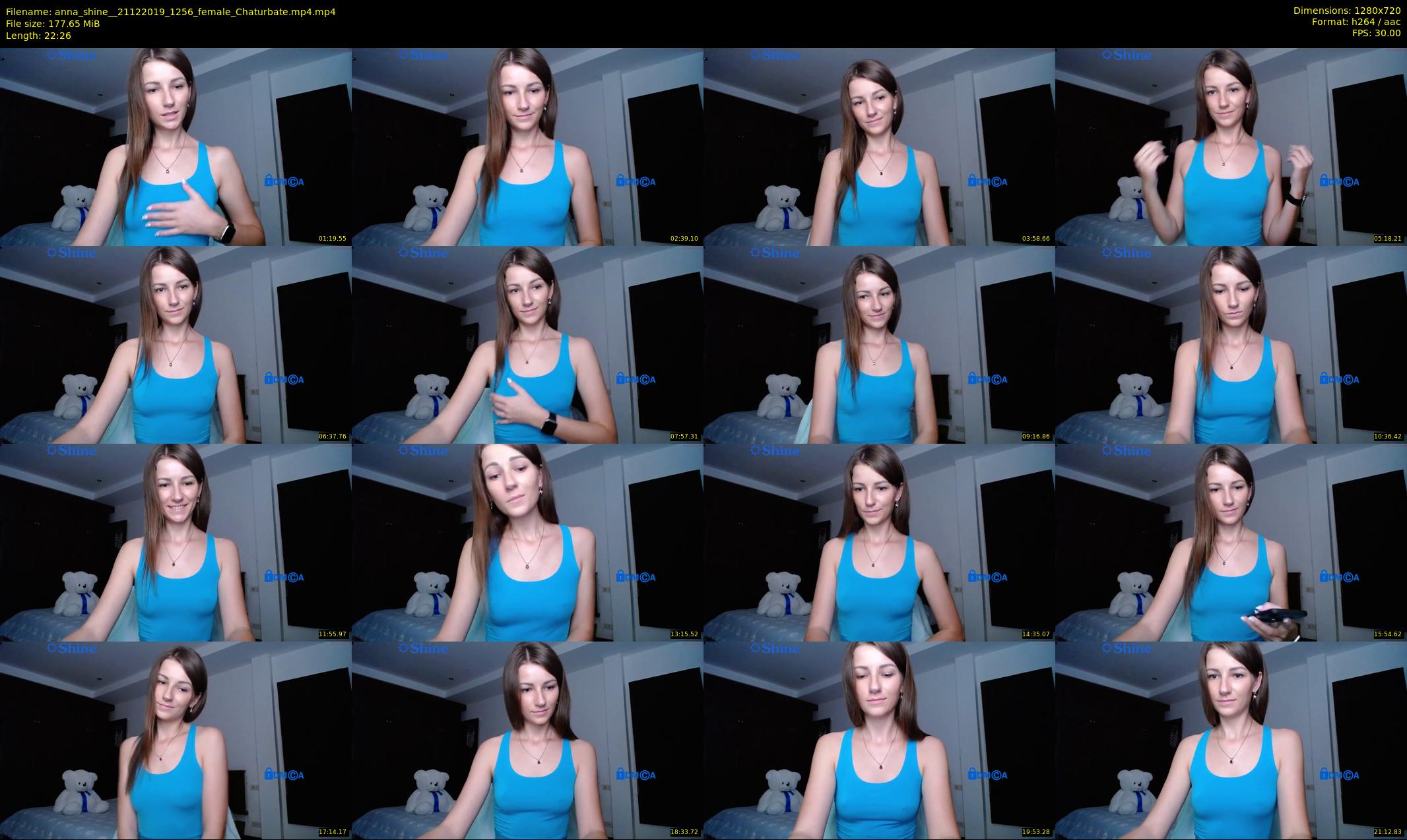 anna_shine_ — 23 minute Chaturbate female cam show recording, 720p, Dec 21, 2019