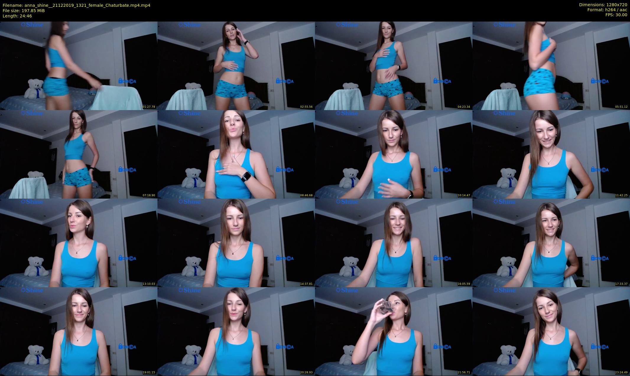 anna_shine_ — 25 minute Chaturbate female cam show recording, 720p, Dec 21, 2019