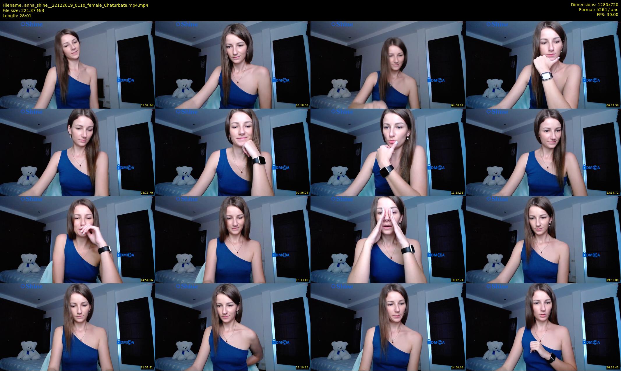 anna_shine_ — 29 minute Chaturbate female cam show recording, 720p, Dec 22, 2019
