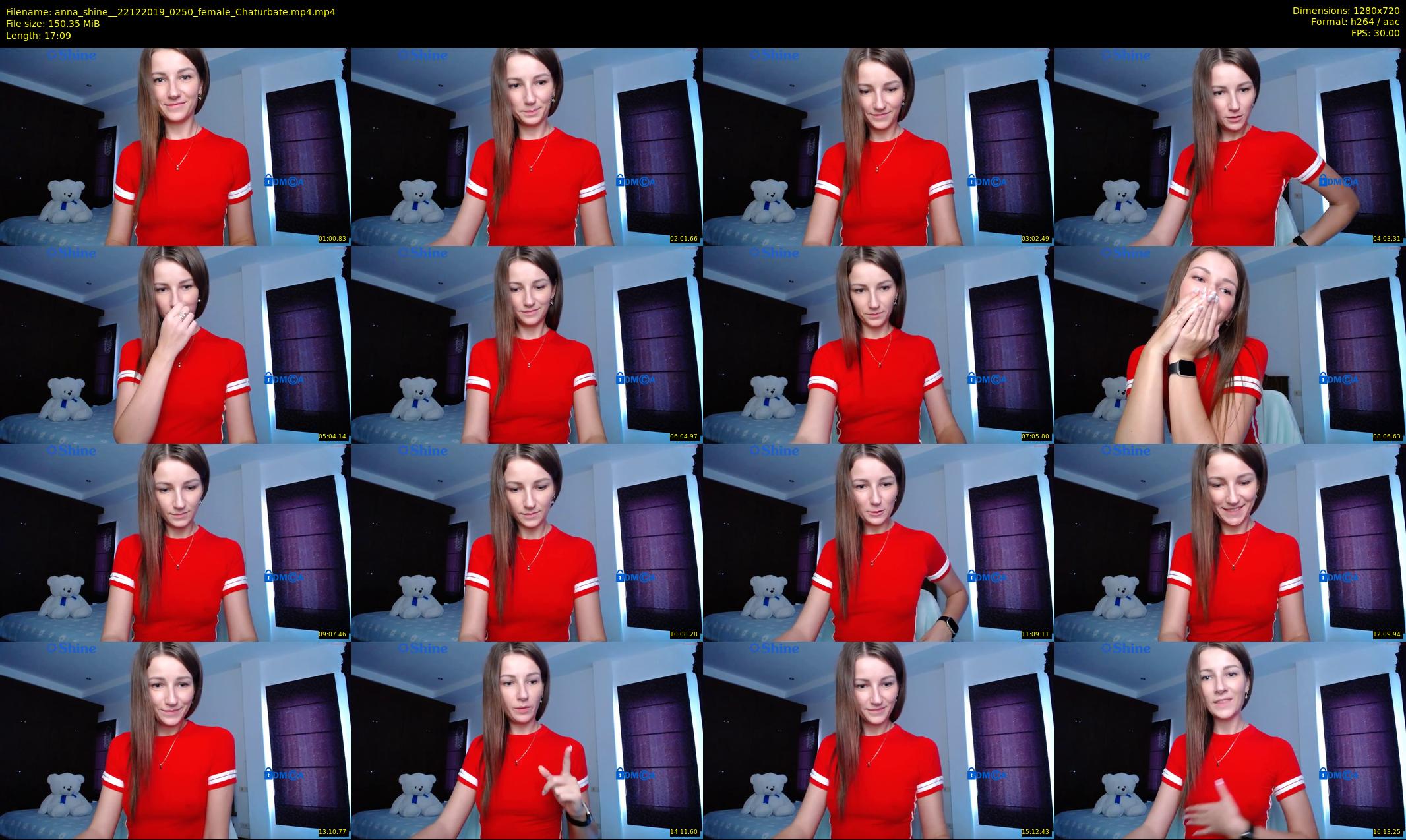 anna_shine_ — 18 minute Chaturbate female cam show recording, 720p, Dec 22, 2019