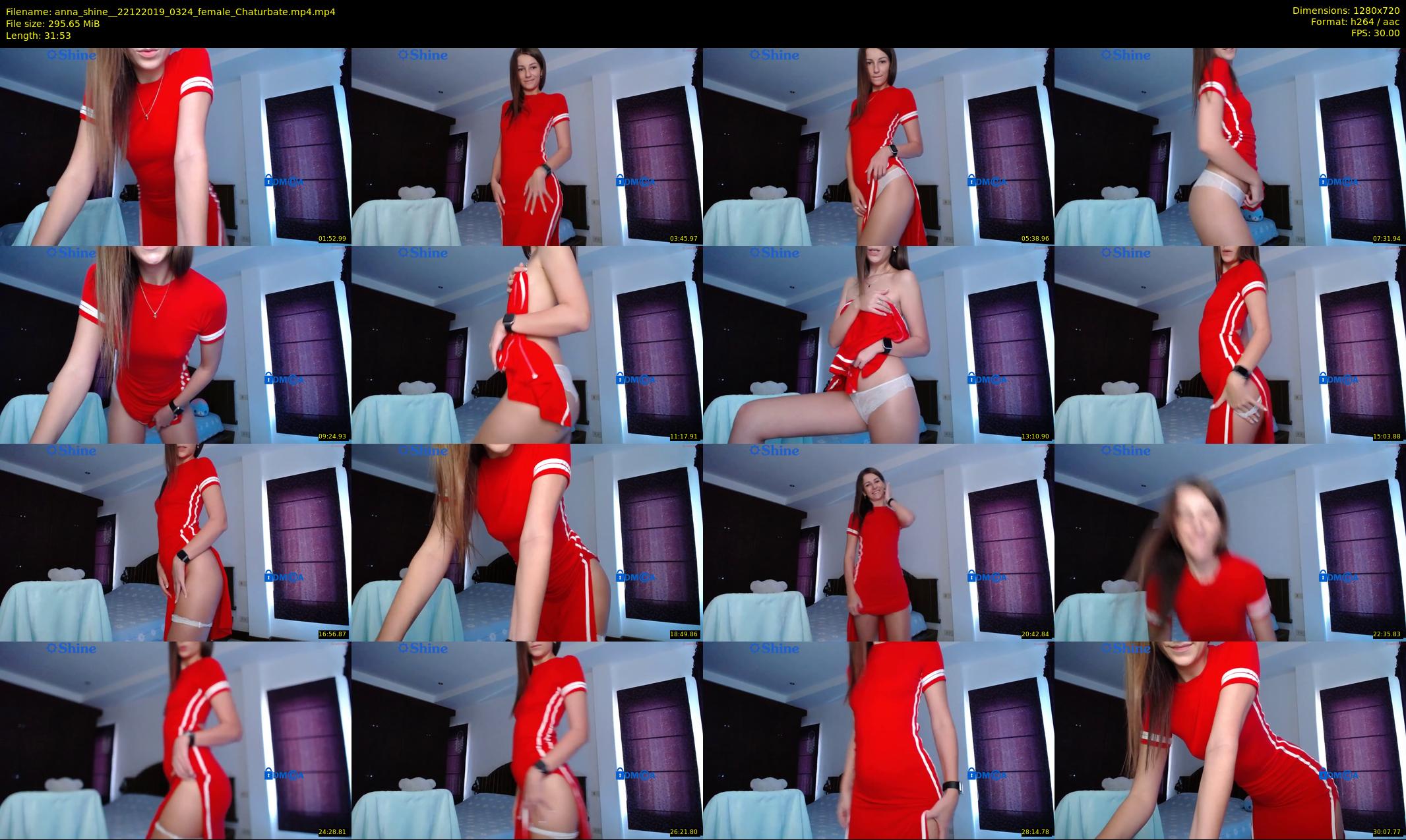 anna_shine_ — 32 minute Chaturbate female cam show recording, 720p, Dec 22, 2019