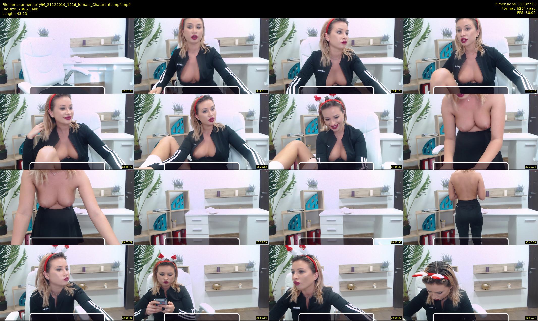 annemarry96 — 44 minute Chaturbate female cam show recording, 720p, Dec 21, 2019
