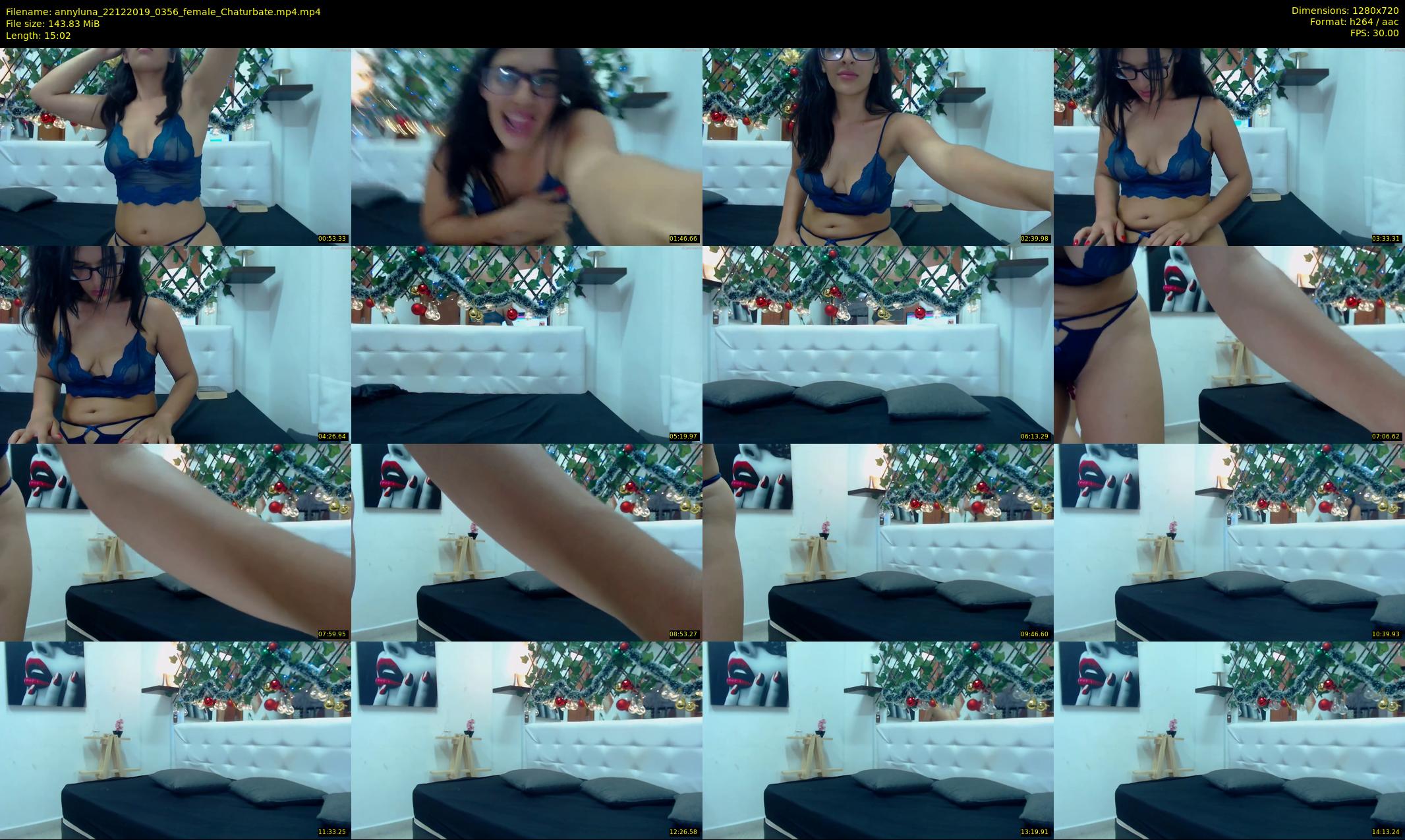 annyluna — 16 minute Chaturbate female cam show recording, 720p, Dec 22, 2019