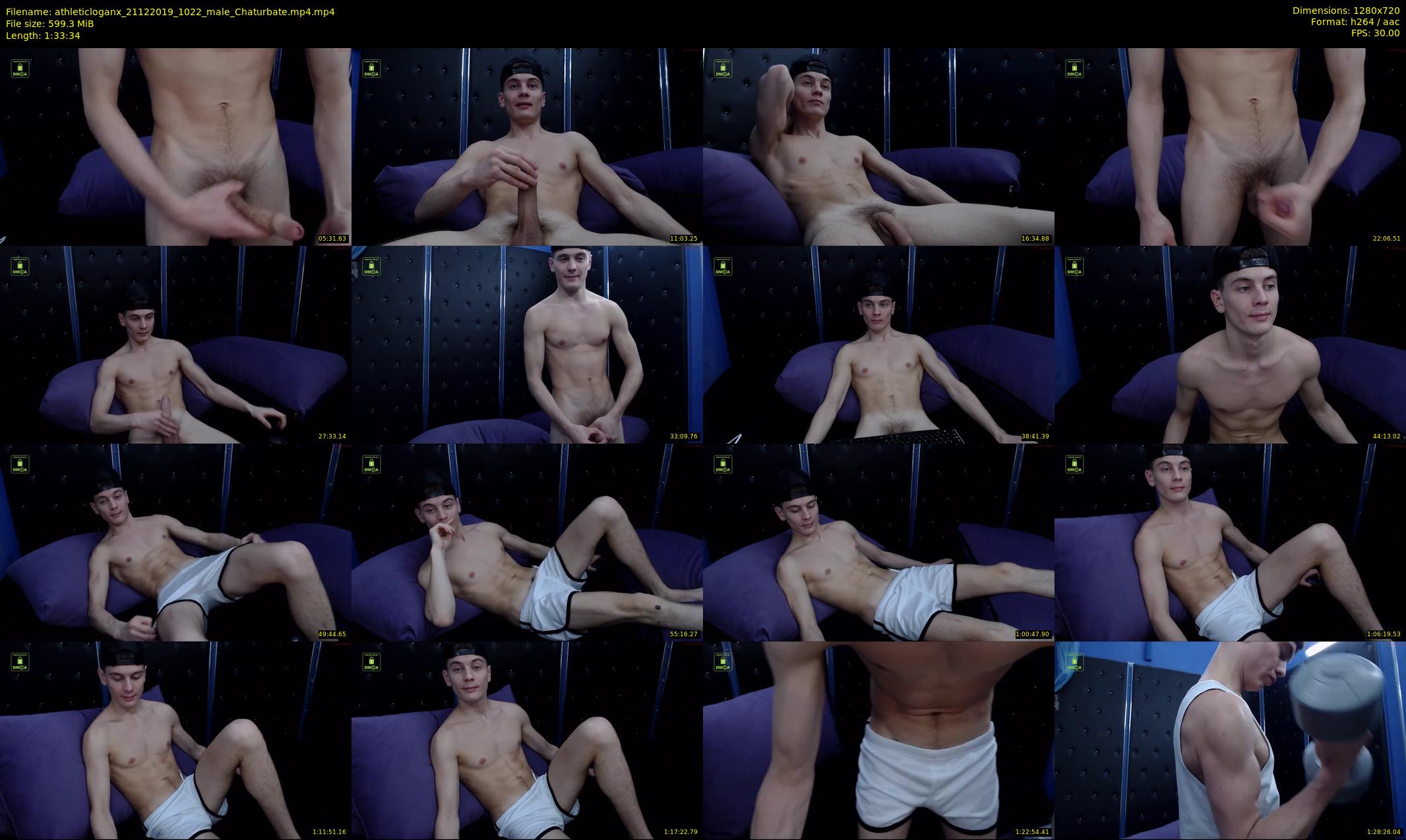athleticloganx — 94 minute Chaturbate male cam show recording, 720p, Dec 21, 2019