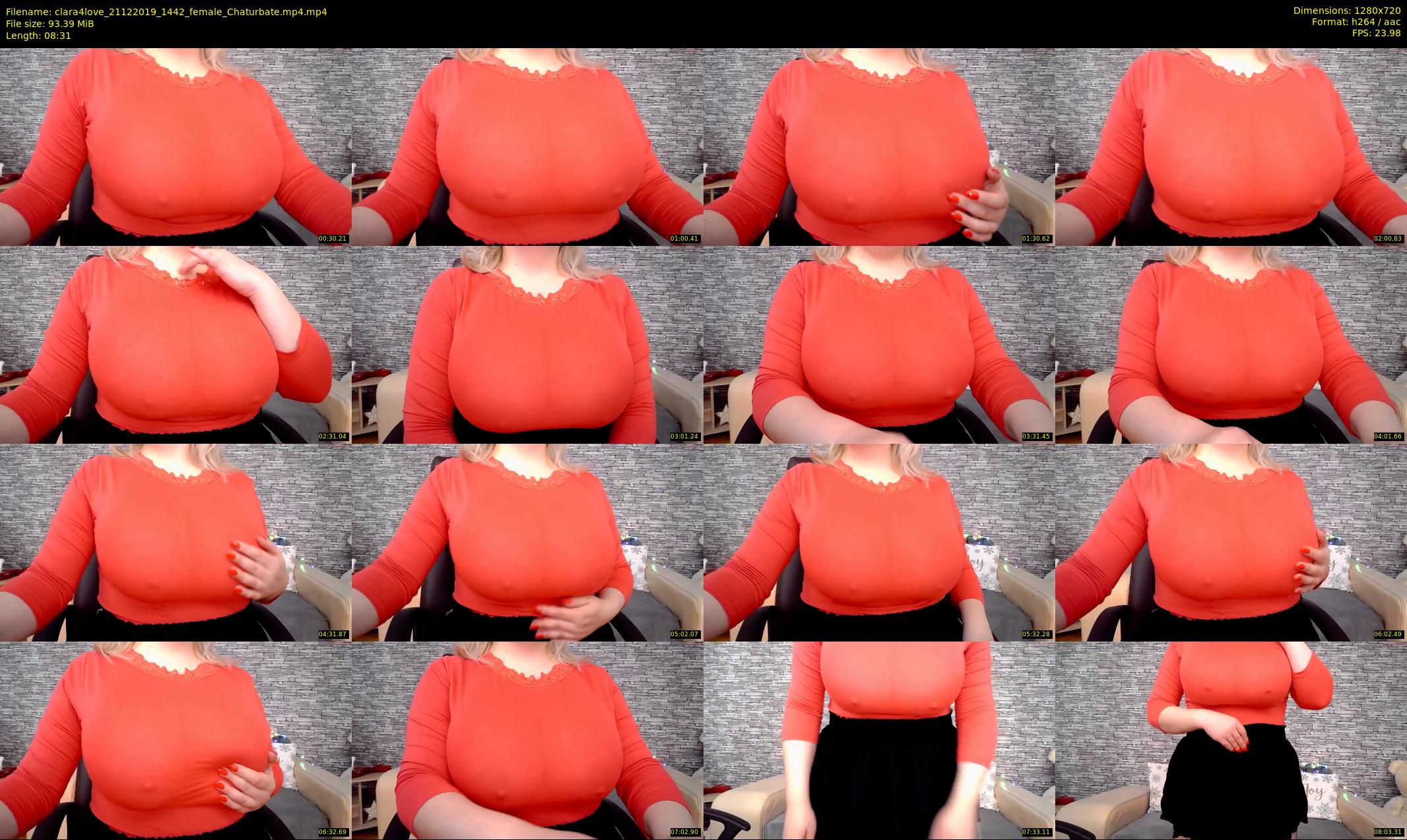 clara4love — 9 minute Chaturbate female cam show recording, 720p, Dec 21, 2019